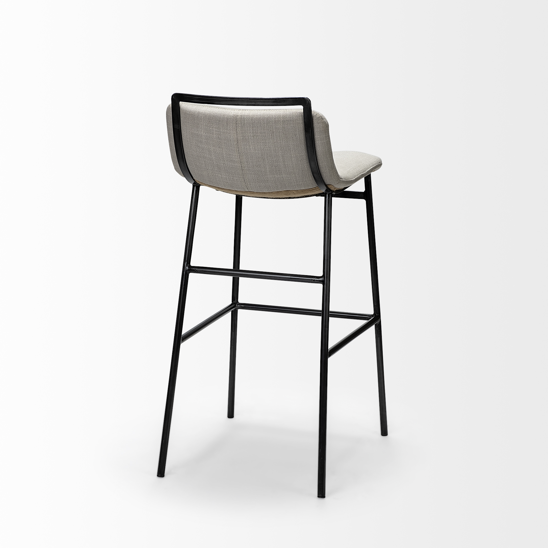 Kavalan-33.5-Total-Height-Beige-Upholstered-Seat-Gray-Metal-Frame-Counter-Stool-5