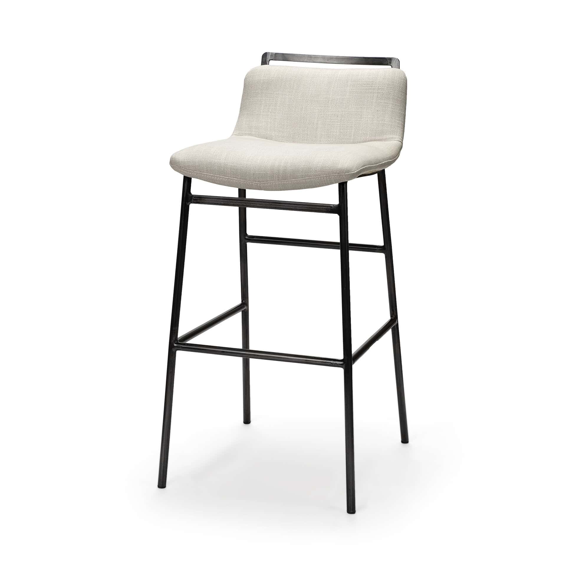 Kavalan-37.5-Total-Height-Beige-Upholstered-Seat-Gray-Metal-Frame-Bar-Stool