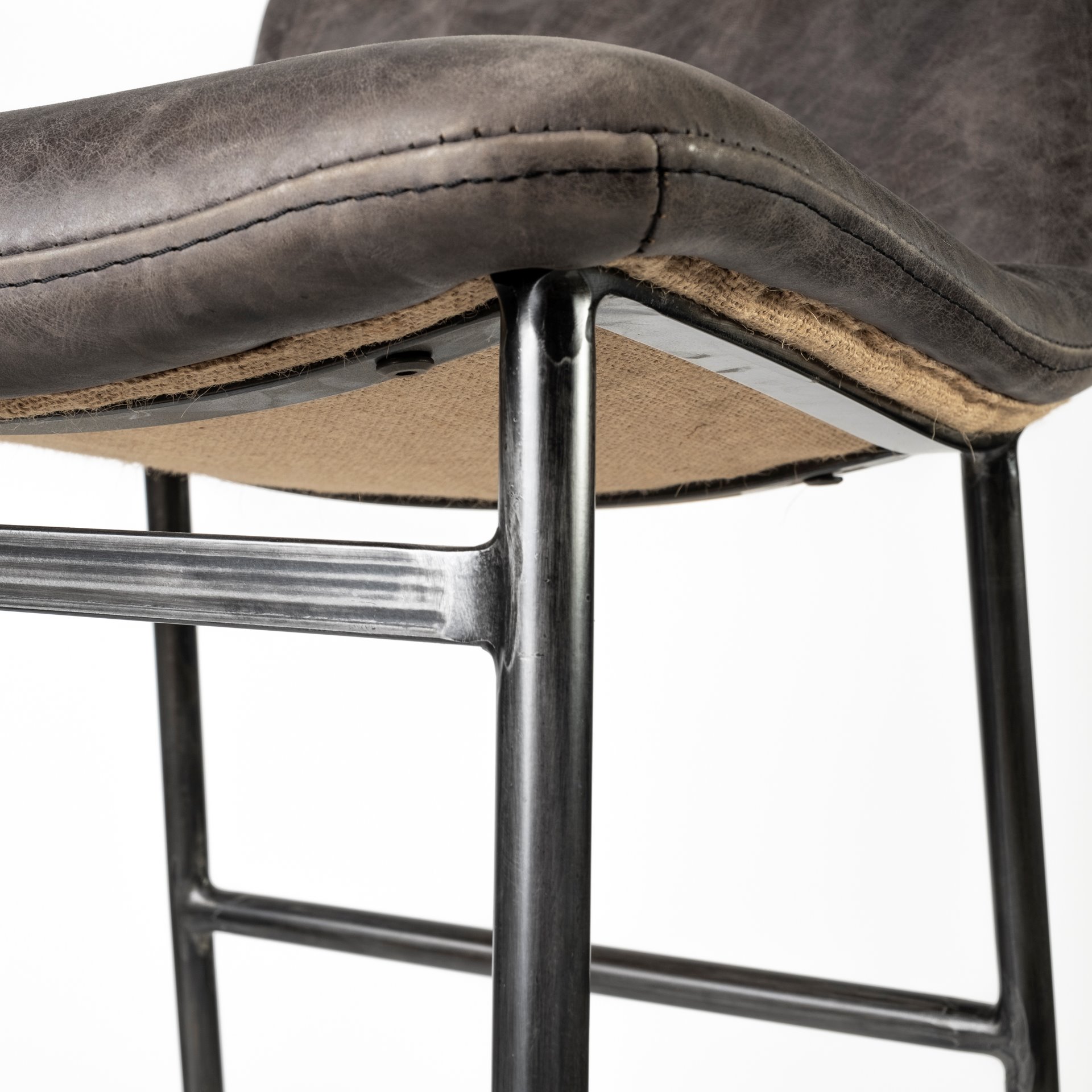 Kavalan-37.5-Total-Height-Ebony-Leather-Seat-Black-Metal-Frame-Bar-Stool-9