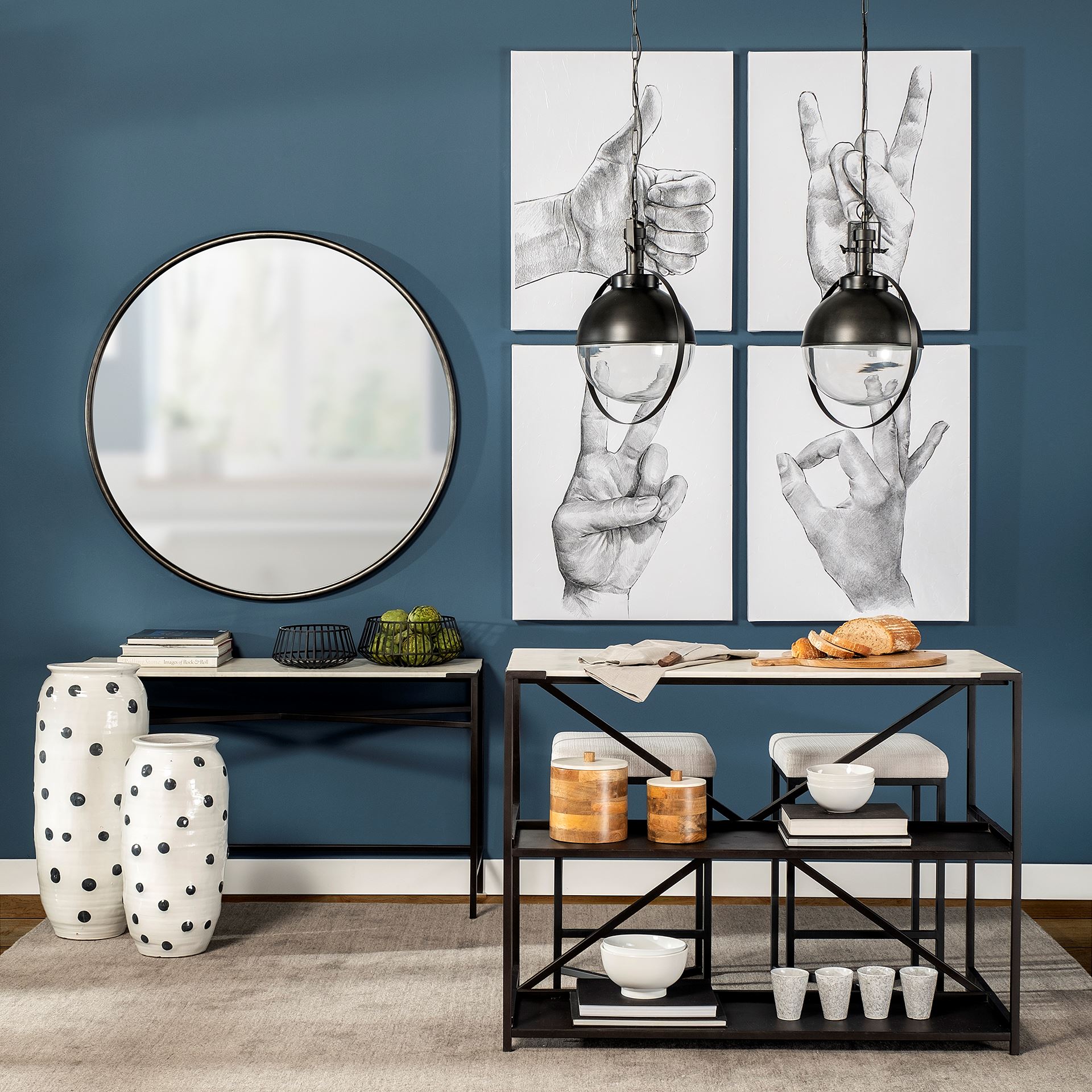 Leighton-II-15×20-Black-Metal-Spherical-Pendant-Light-1