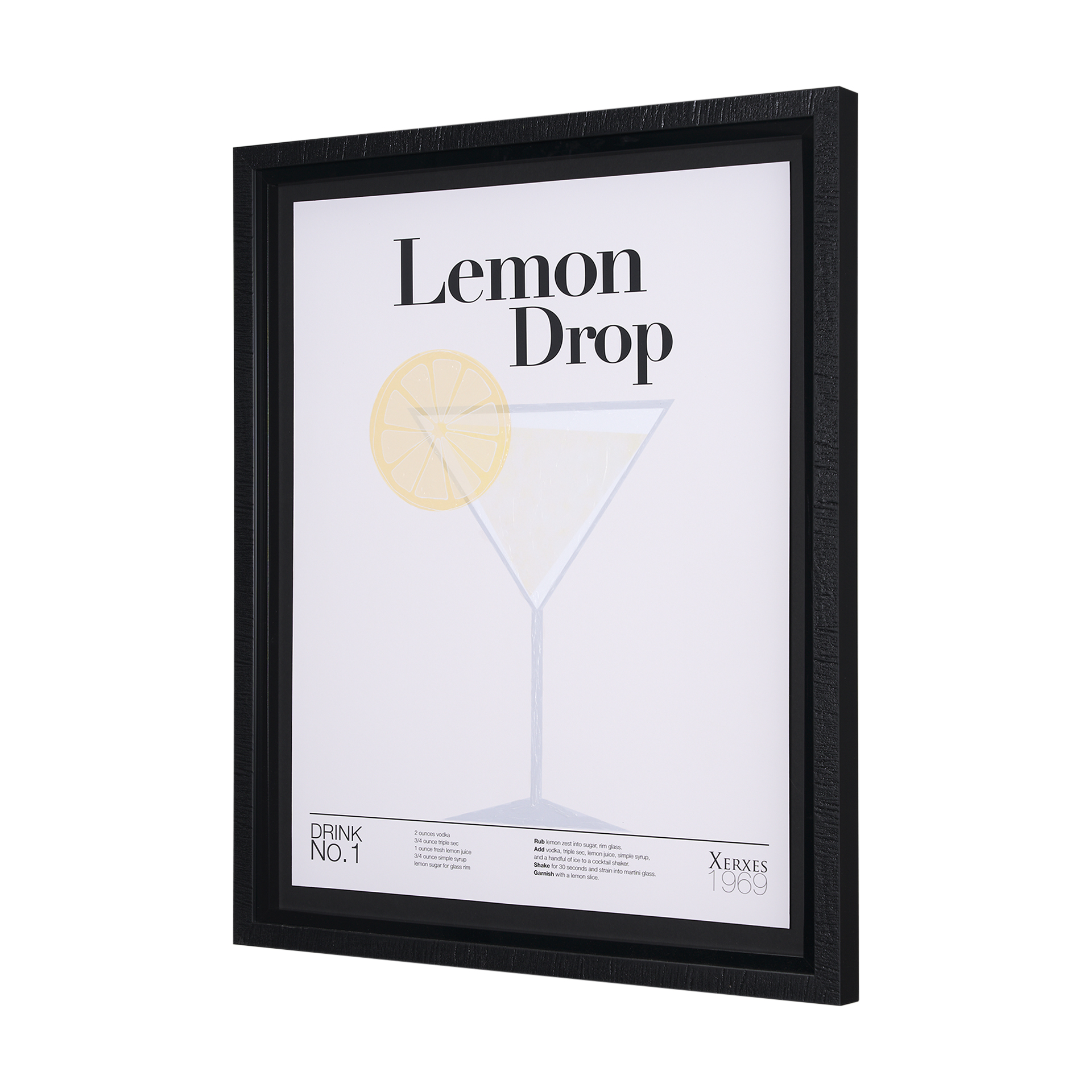 Lemon-Drop-by-Mercana-Studio-a-Hand-Embelished-Textured-Framed-Art-Print-Matted-under-Glass-1
