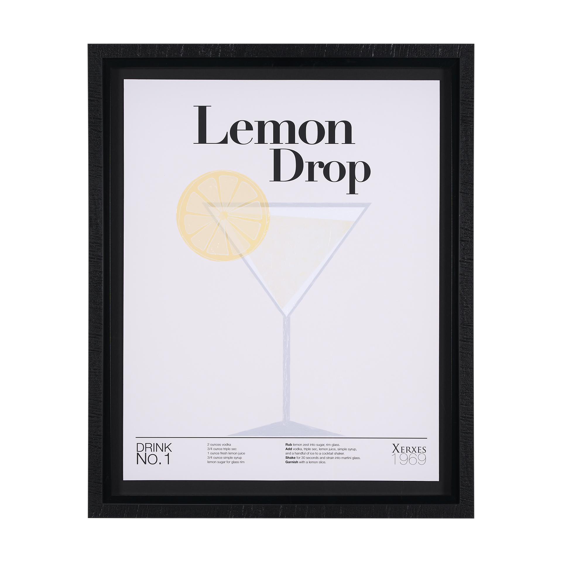 Lemon-Drop-by-Mercana-Studio-a-Hand-Embelished-Textured-Framed-Art-Print-Matted-under-Glass