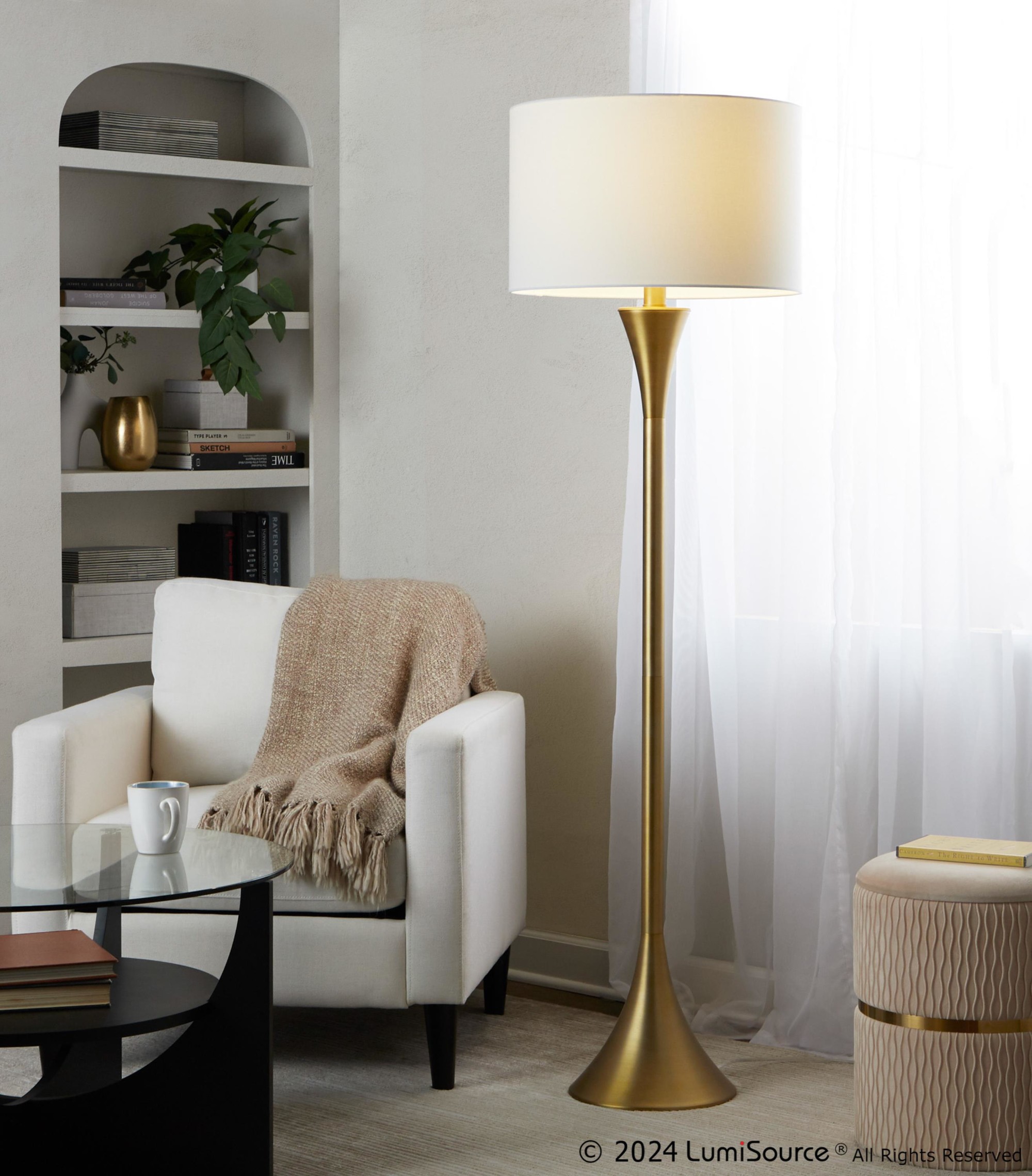 Lenuxe-65-Contemporary-Gold-Metal-Floor-Lamp-White-Linen-Shade