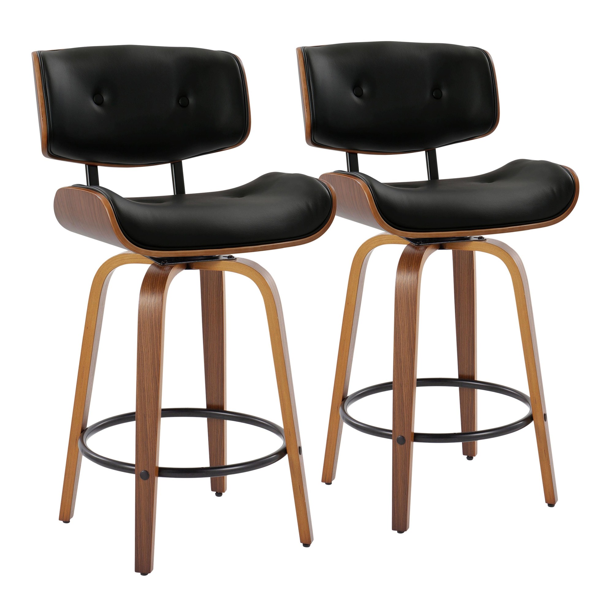 Lombardi-26-Mid-Century-Modern-Walnut-and-Black-Counter-Stools-Set-of-2-2