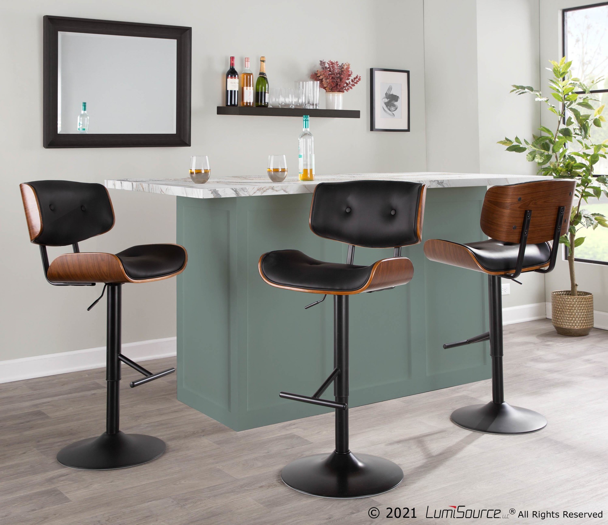 Lombardi-Black-Faux-Leather-Mid-Century-Modern-Swivel-Barstool-Set-of-3-3
