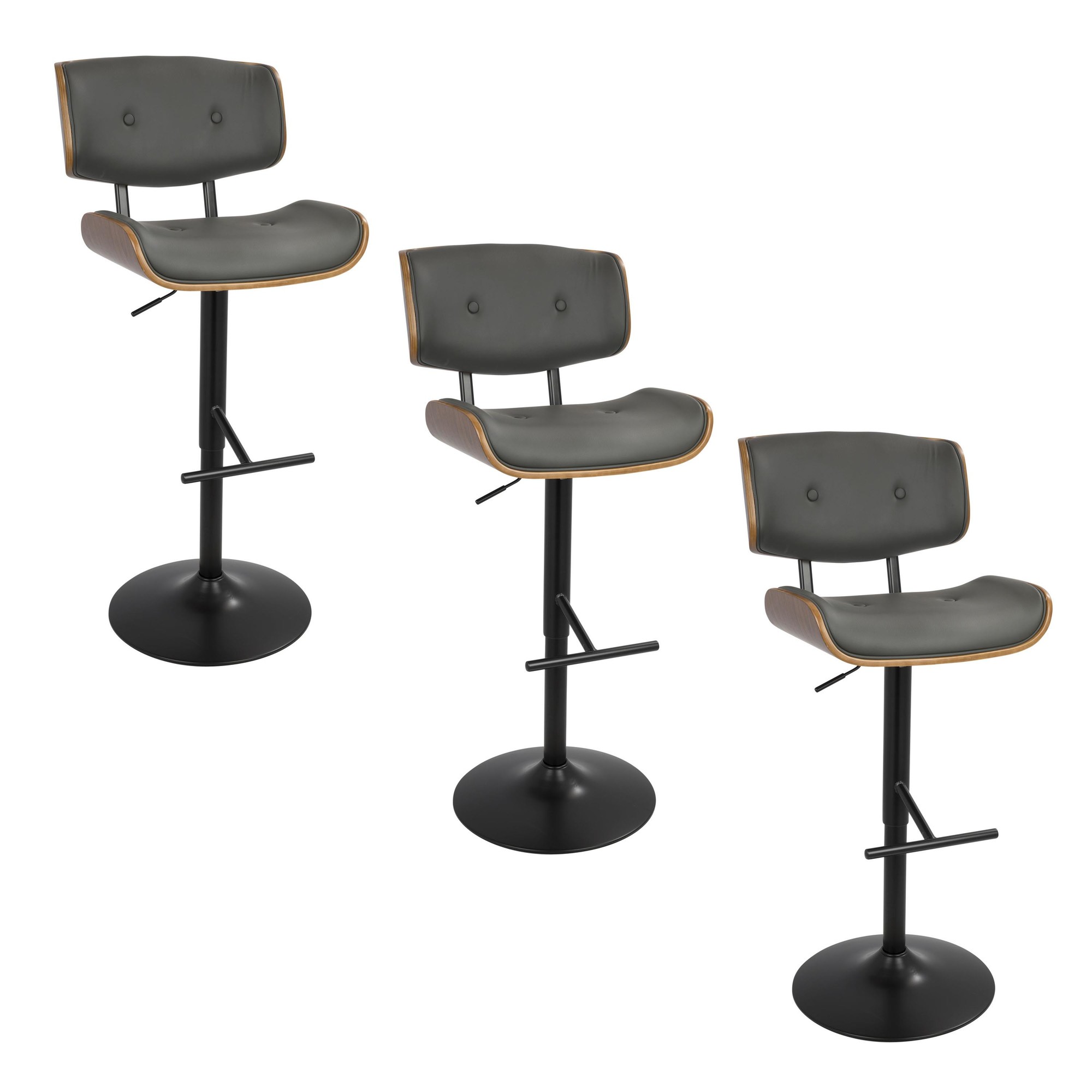 Lombardi-Mid-Century-Modern-Grey-Faux-Leather-Swivel-Barstool-Set-of-3-4