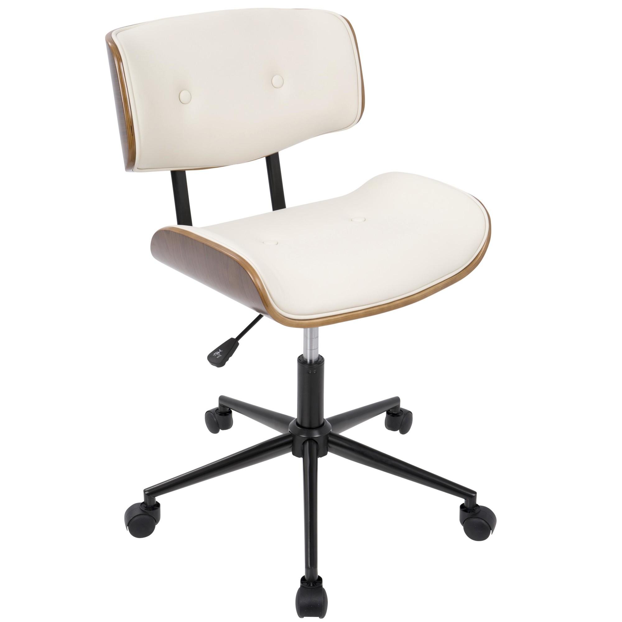 Lombardi-Mid-Century-Modern-Walnut-and-Cream-Swivel-Office-Chair-4