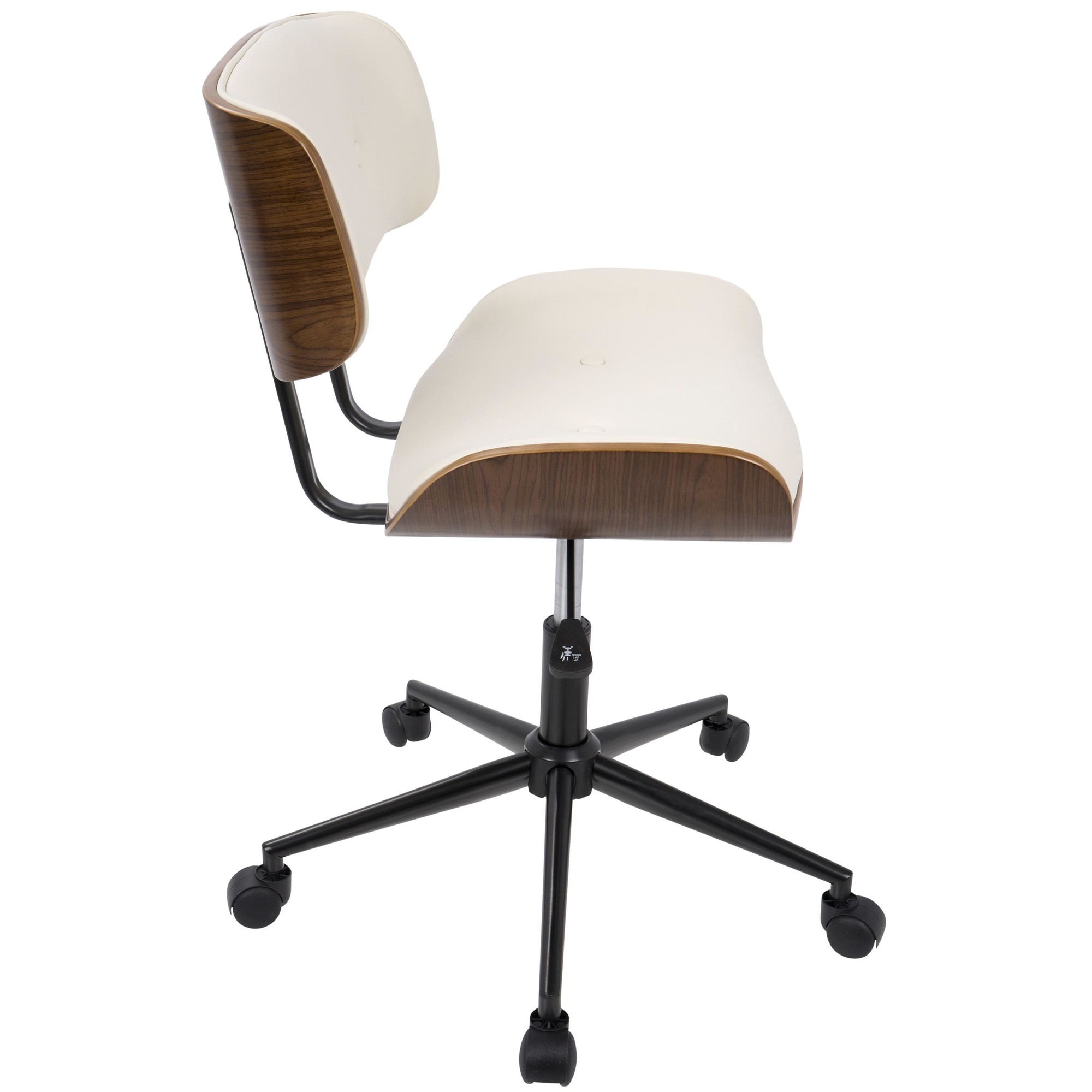 Lombardi-Mid-Century-Modern-Walnut-and-Cream-Swivel-Office-Chair-6