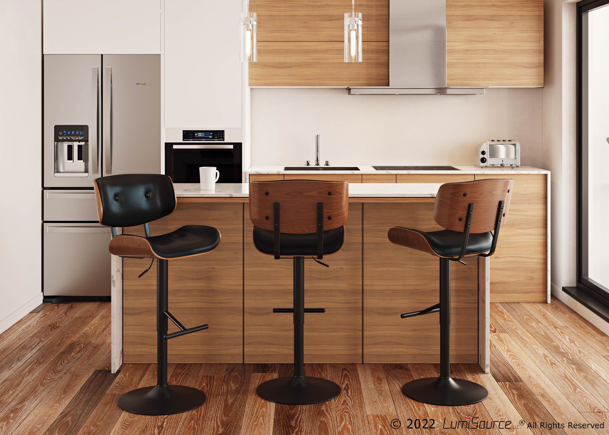 Lombardi-Walnut-Black-Faux-Leather-Mid-Century-Modern-Adjustable-Barstool