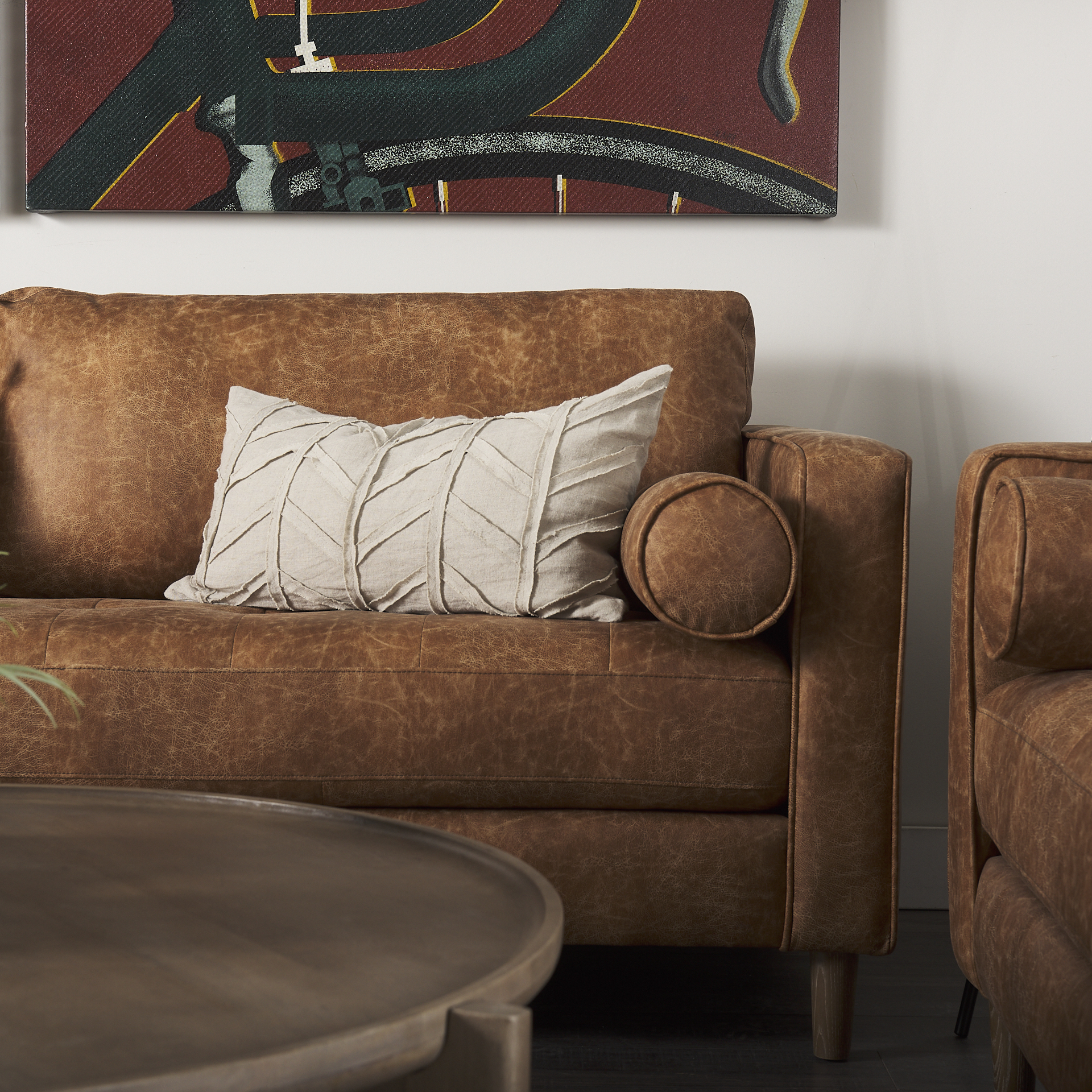 Loretta-88.0L-x-36.2W-x-33.9H-Cognac-Brown-Faux-Leather-Three-Seater-Sofa-with-Two-Bolster-Cushions-3