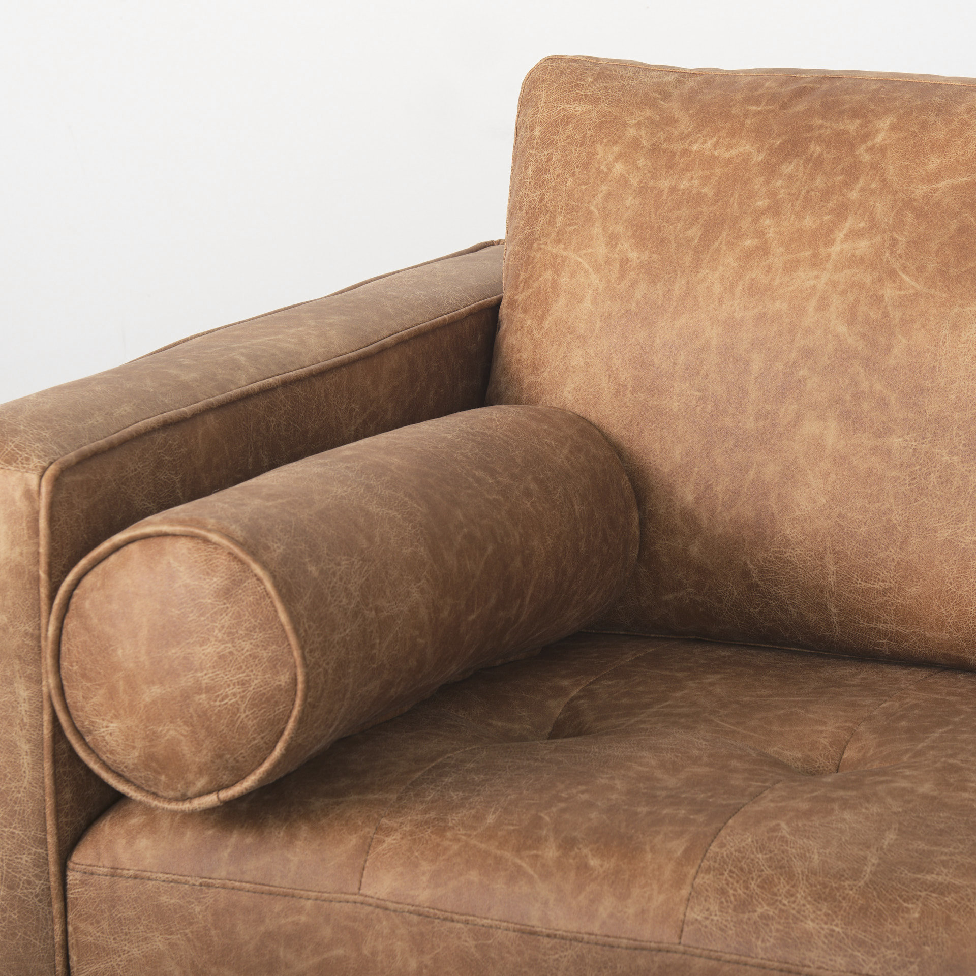 Loretta-88.0L-x-36.2W-x-33.9H-Cognac-Brown-Faux-Leather-Three-Seater-Sofa-with-Two-Bolster-Cushions-8