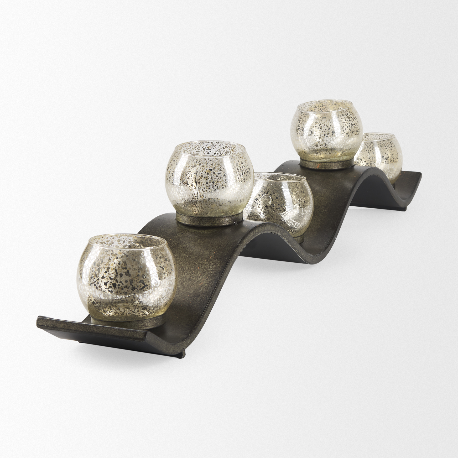 Lux-Copper-Metal-Five-Hurricane-Glass-Holder-Table-Candle-Holder-5