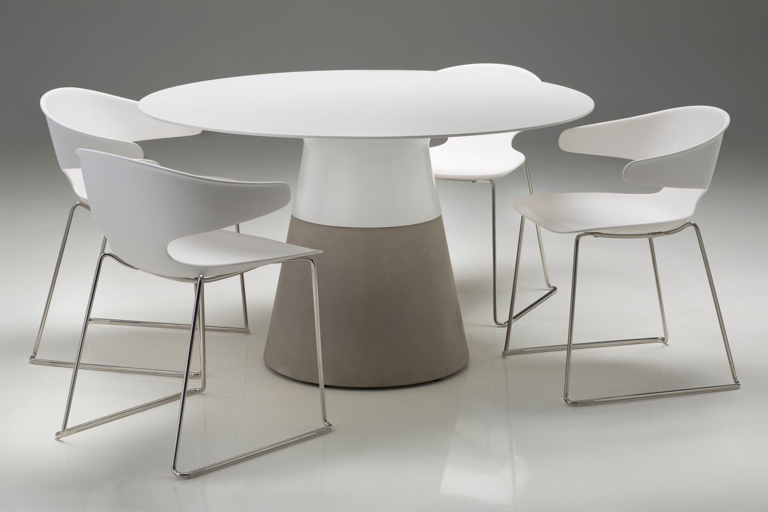 MALDIVES-White-Solid-Surface-Round-Outdoor-Dining-Table-2