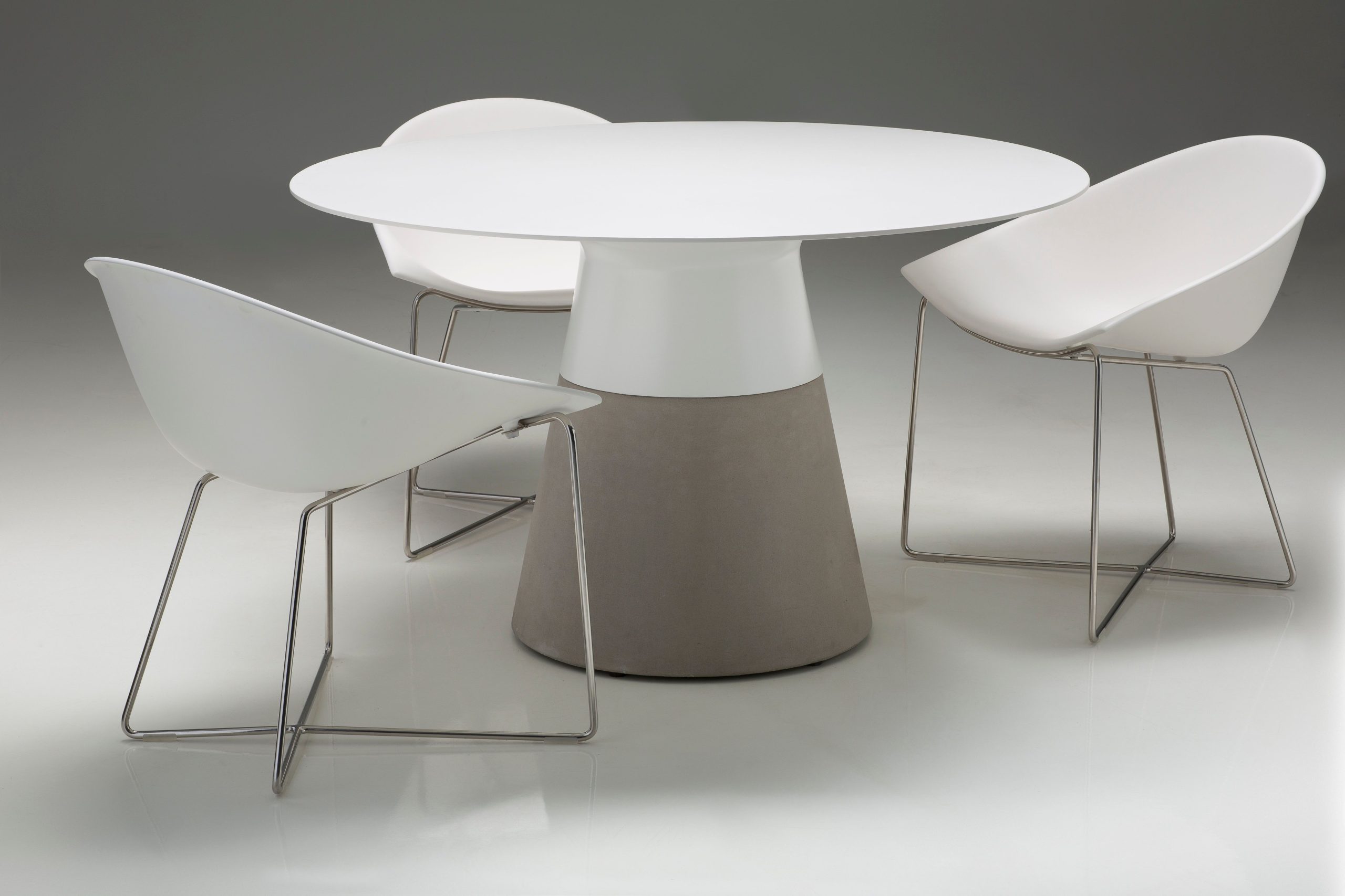 MALDIVES-White-Solid-Surface-Round-Outdoor-Dining-Table-3