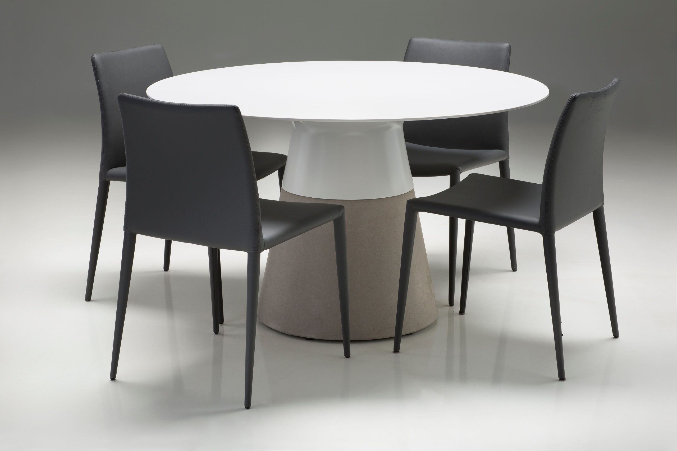 MALDIVES-White-Solid-Surface-Round-Outdoor-Dining-Table-4
