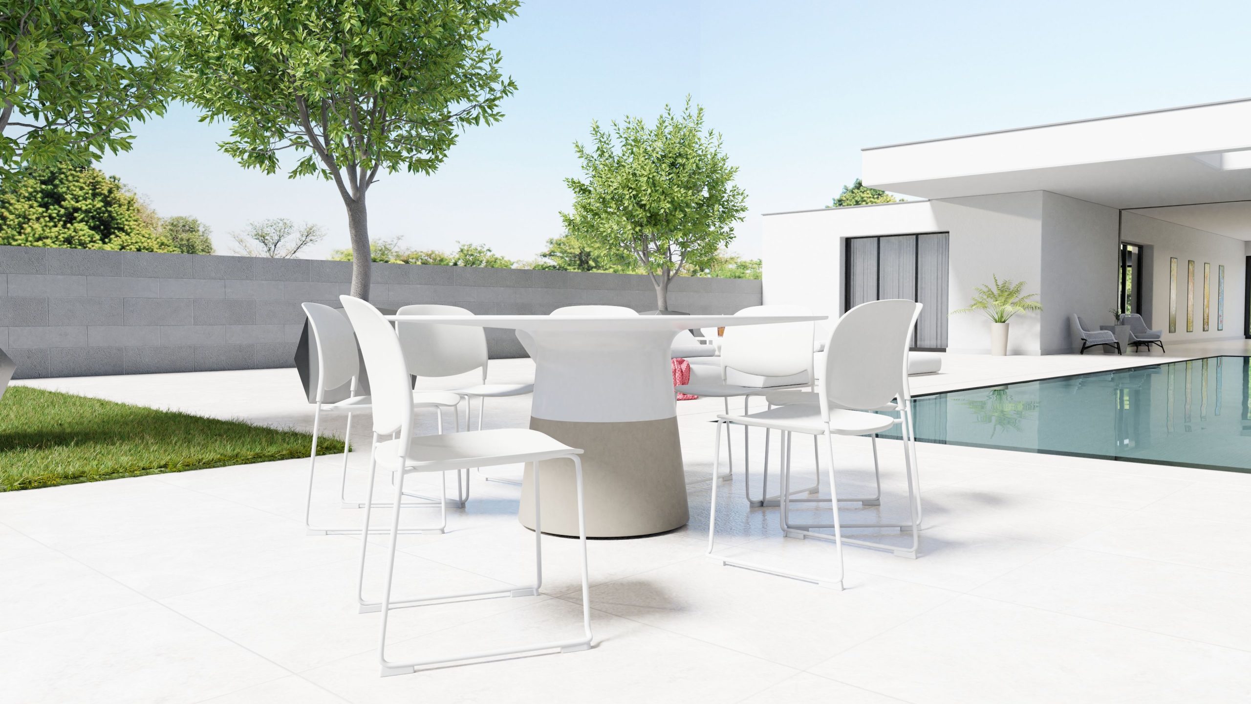 MALDIVES-White-Solid-Surface-Round-Outdoor-Dining-Table-5