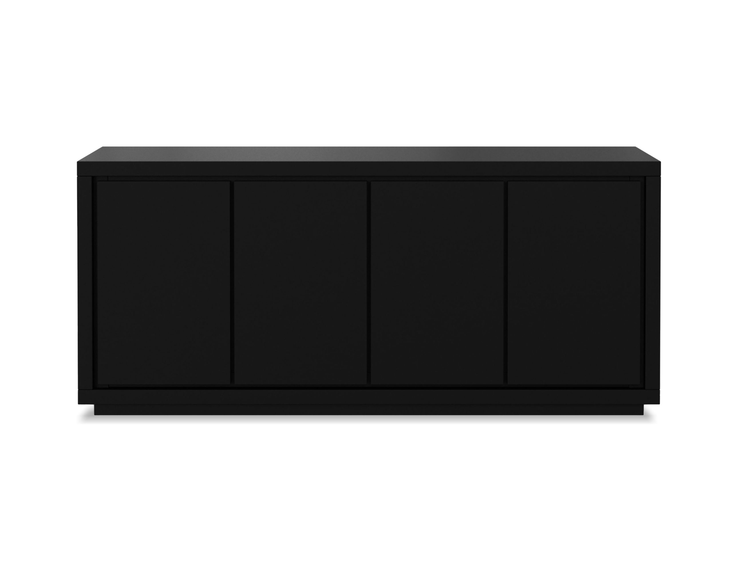 MAZE-Matte-Black-4-Door-Buffet-1