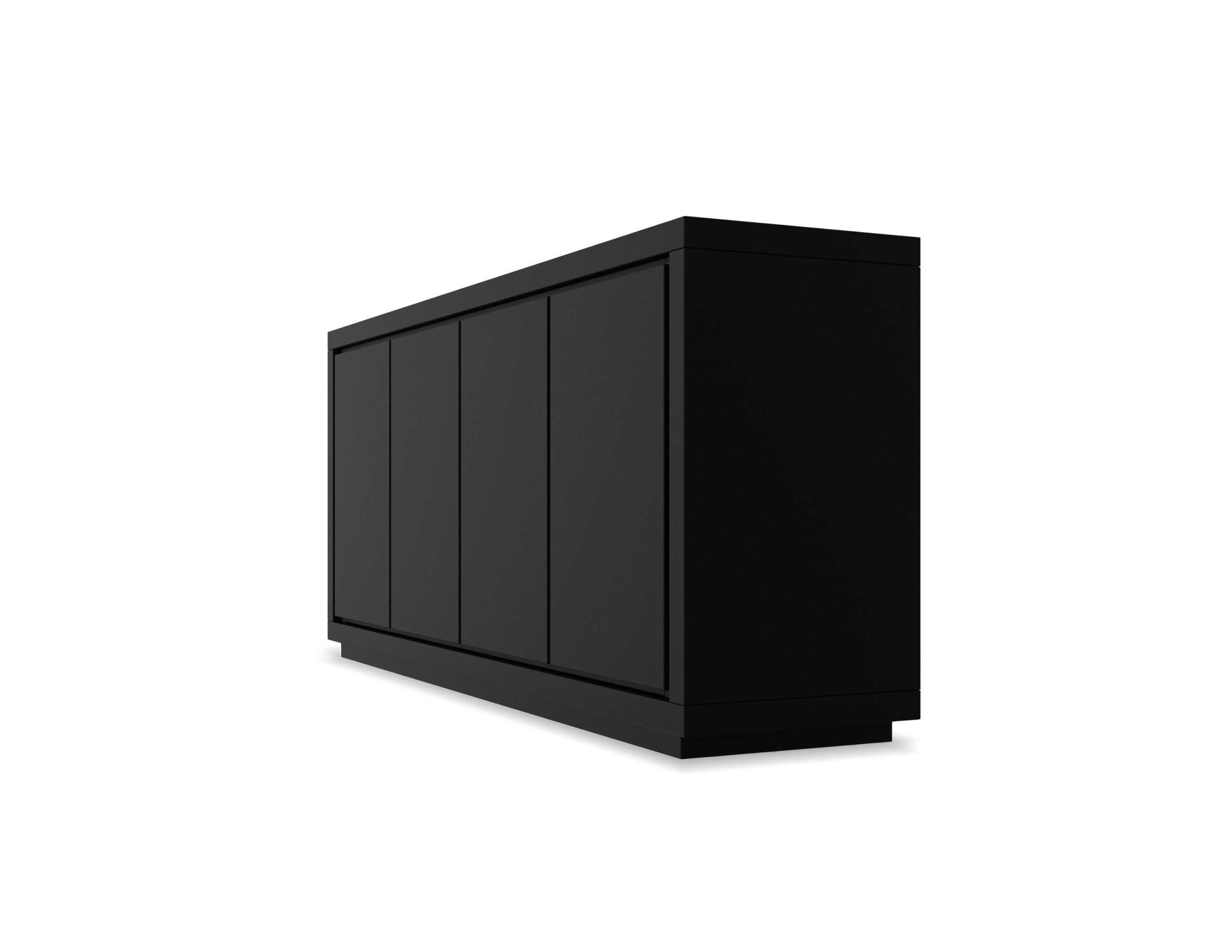 MAZE-Matte-Black-4-Door-Buffet-2