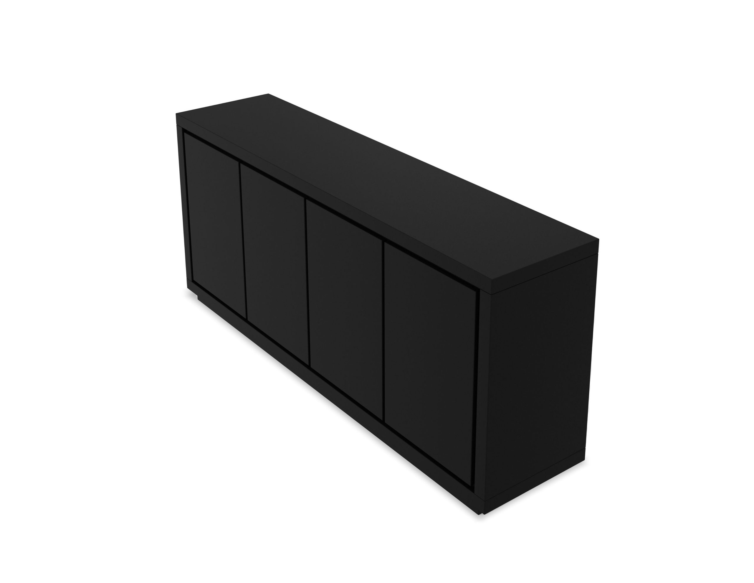 MAZE-Matte-Black-4-Door-Buffet-3