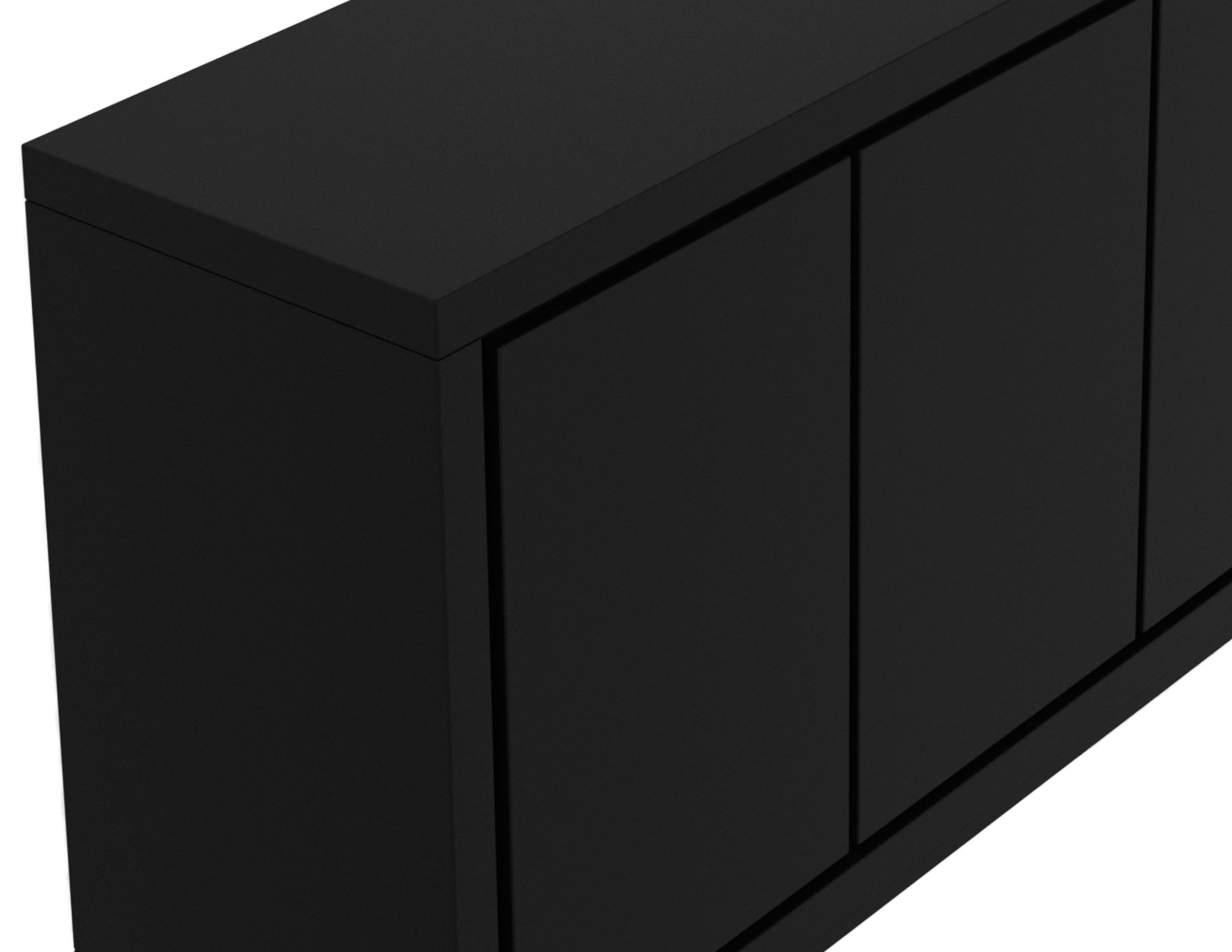MAZE-Matte-Black-4-Door-Buffet-4