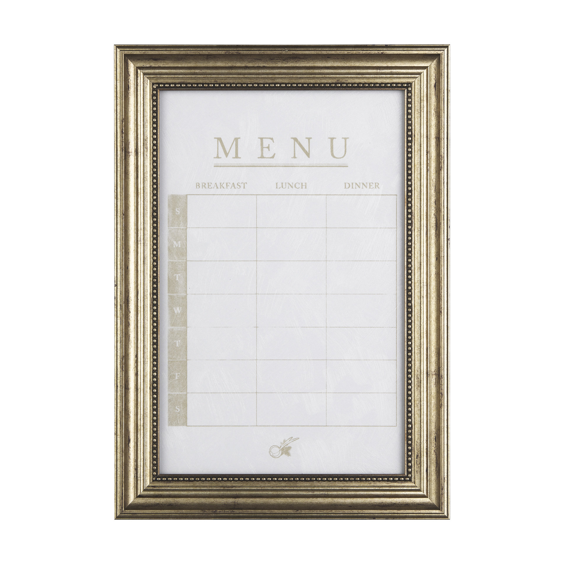 MENU-I-by-Mercana-Studio-a-Hand-Embelished-Textured-Framed-Art-Print-Matted-under-Glass