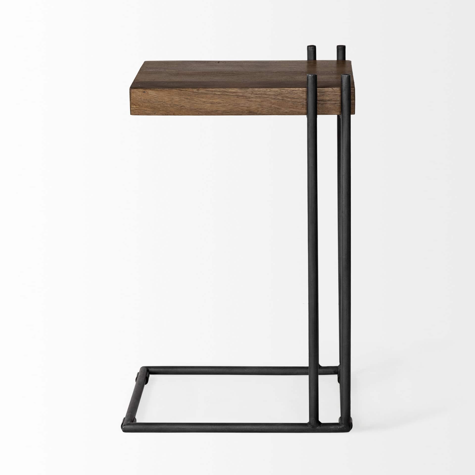 Maddox-16L-x-13.5W-x-27H-Medium-Brown-Wood-w-Black-Metal-C-shaped-EndSide-Table-5