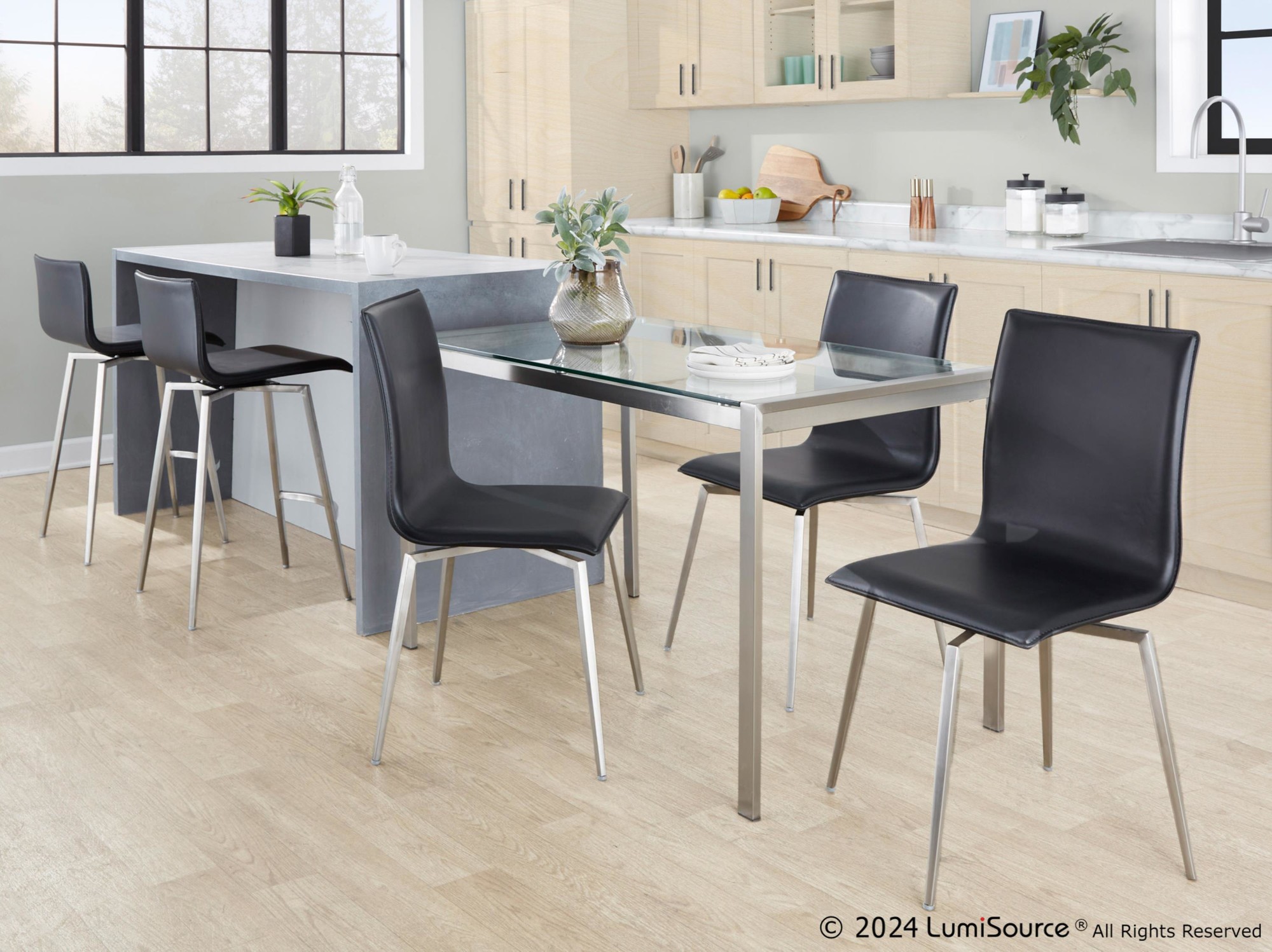 Mara-26-Inch-Black-Faux-Leather-Contemporary-Swivel-Counter-Stool-Set-of-2-1