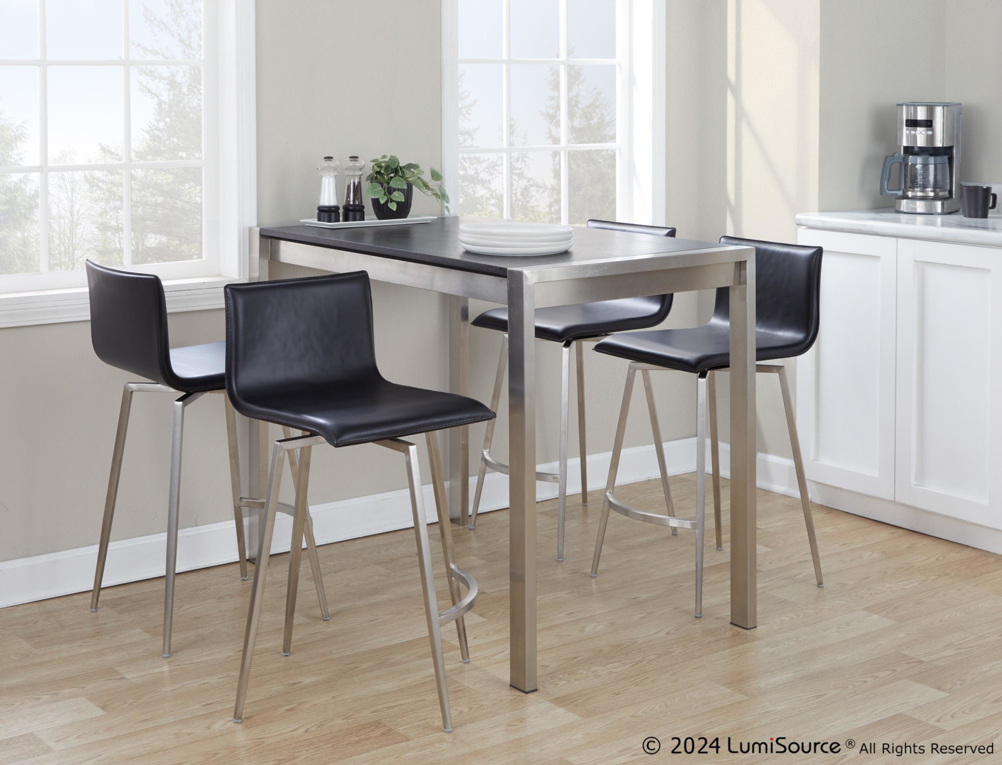 Mara-26-Inch-Black-Faux-Leather-Contemporary-Swivel-Counter-Stool-Set-of-2-3