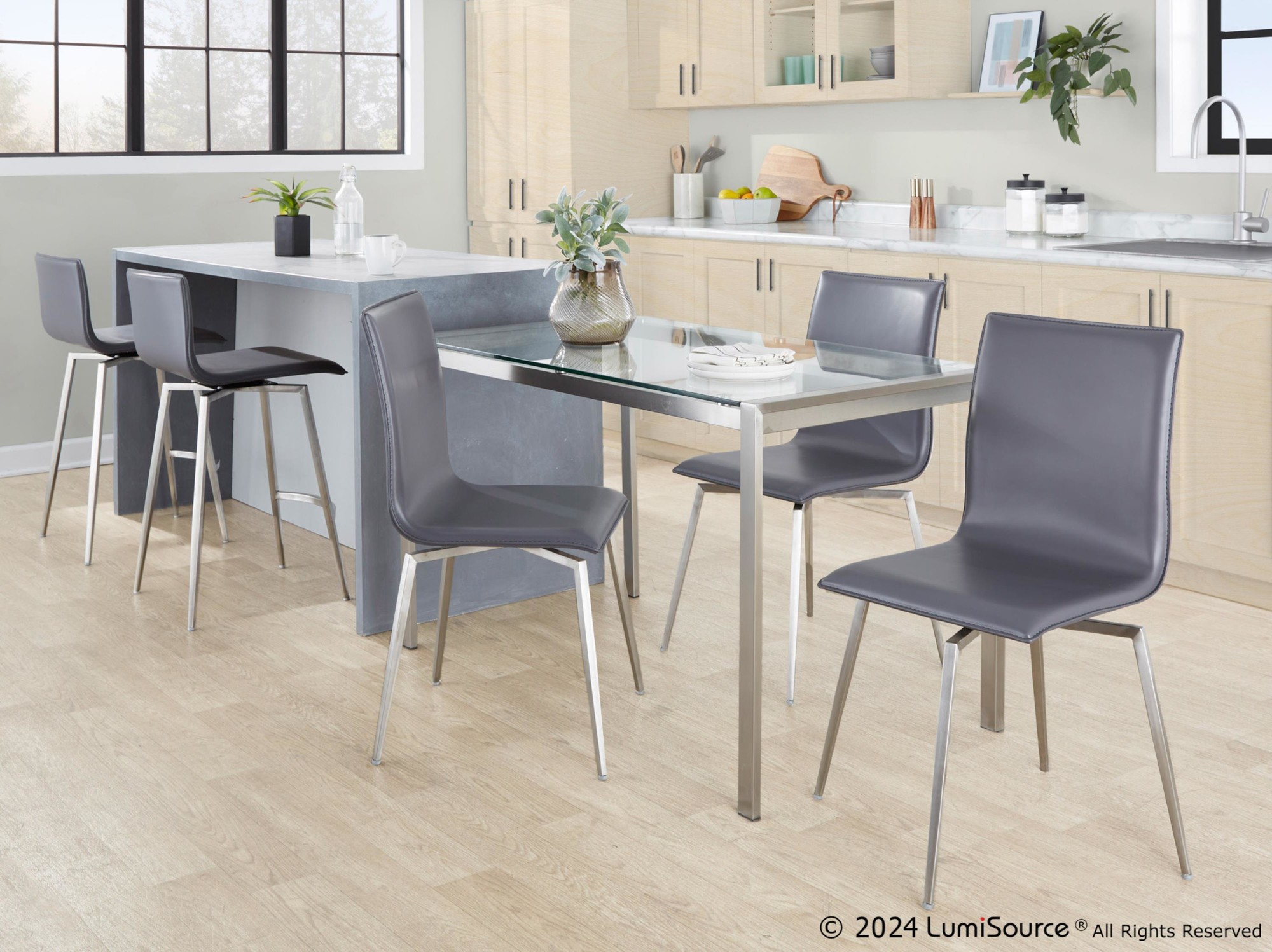 Mara-26-Inch-Contemporary-Grey-Faux-Leather-Swivel-Counter-Stool-Set-of-2-2