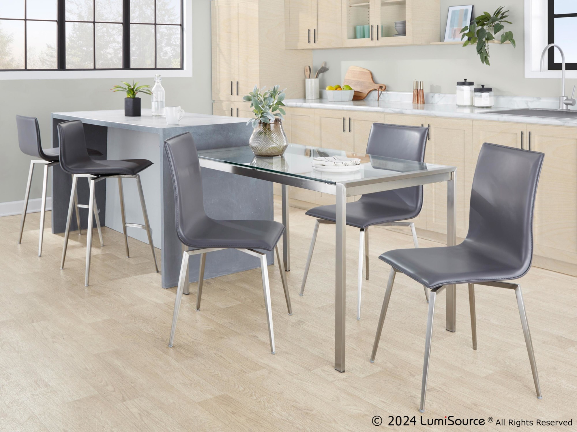 Mara-26-Inch-Contemporary-Grey-Faux-Leather-Swivel-Counter-Stool-Set-of-2-3