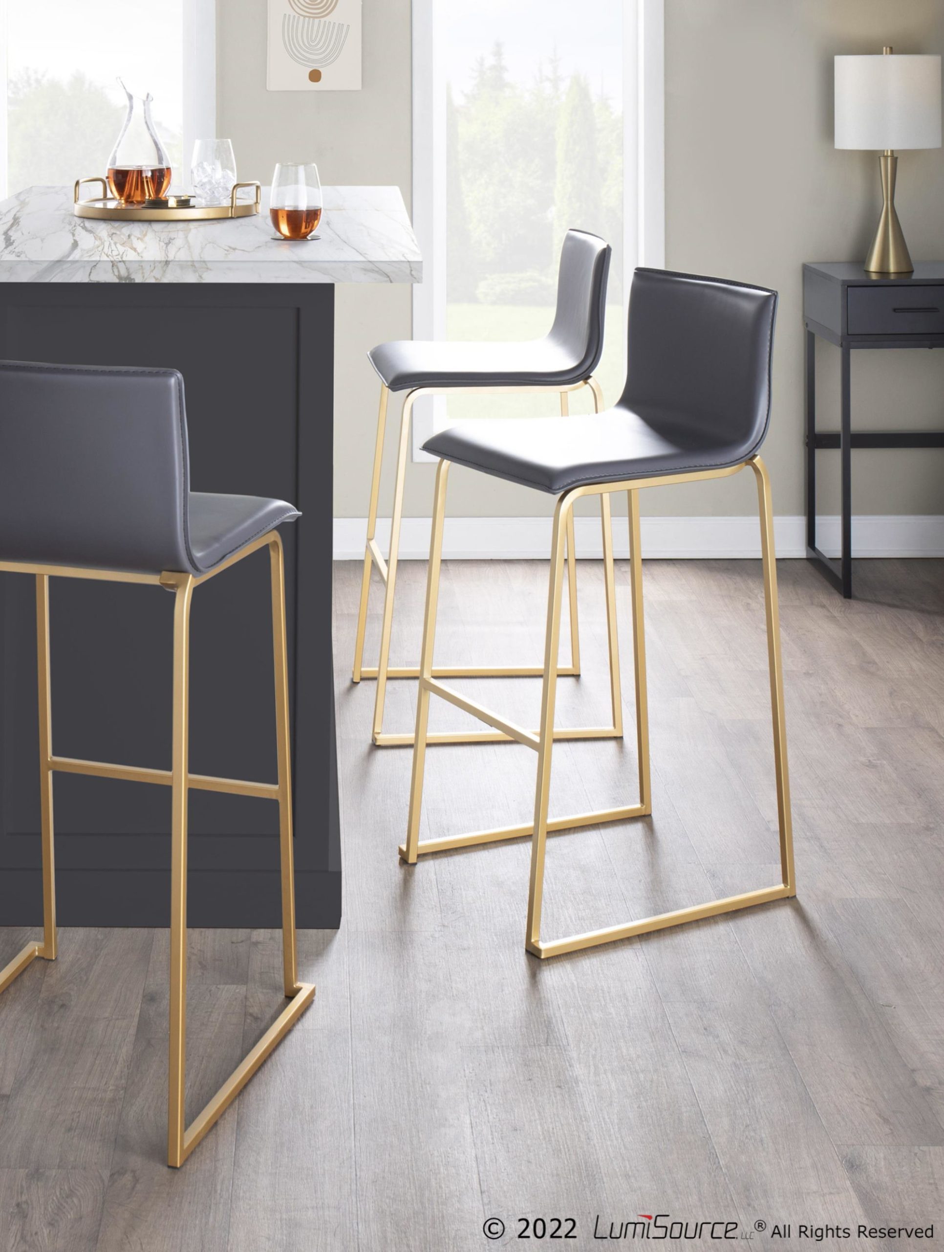Mara-Contemporary-Gold-Steel-Grey-Faux-Leather-Barstools-Set-of-2