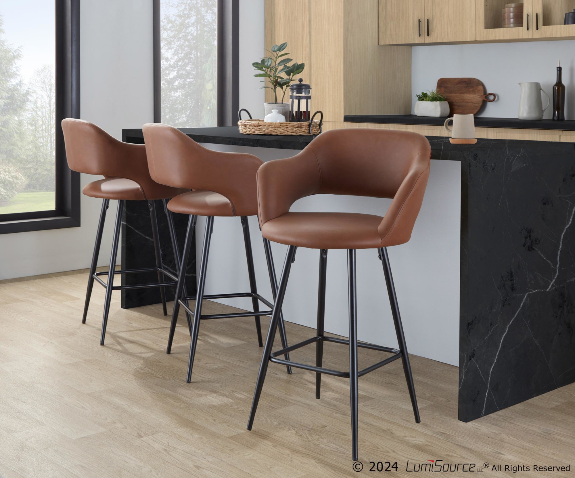 Margarite-26-Inch-Contemporary-Brown-Faux-Leather-Counter-Stools-Set-of-2-1