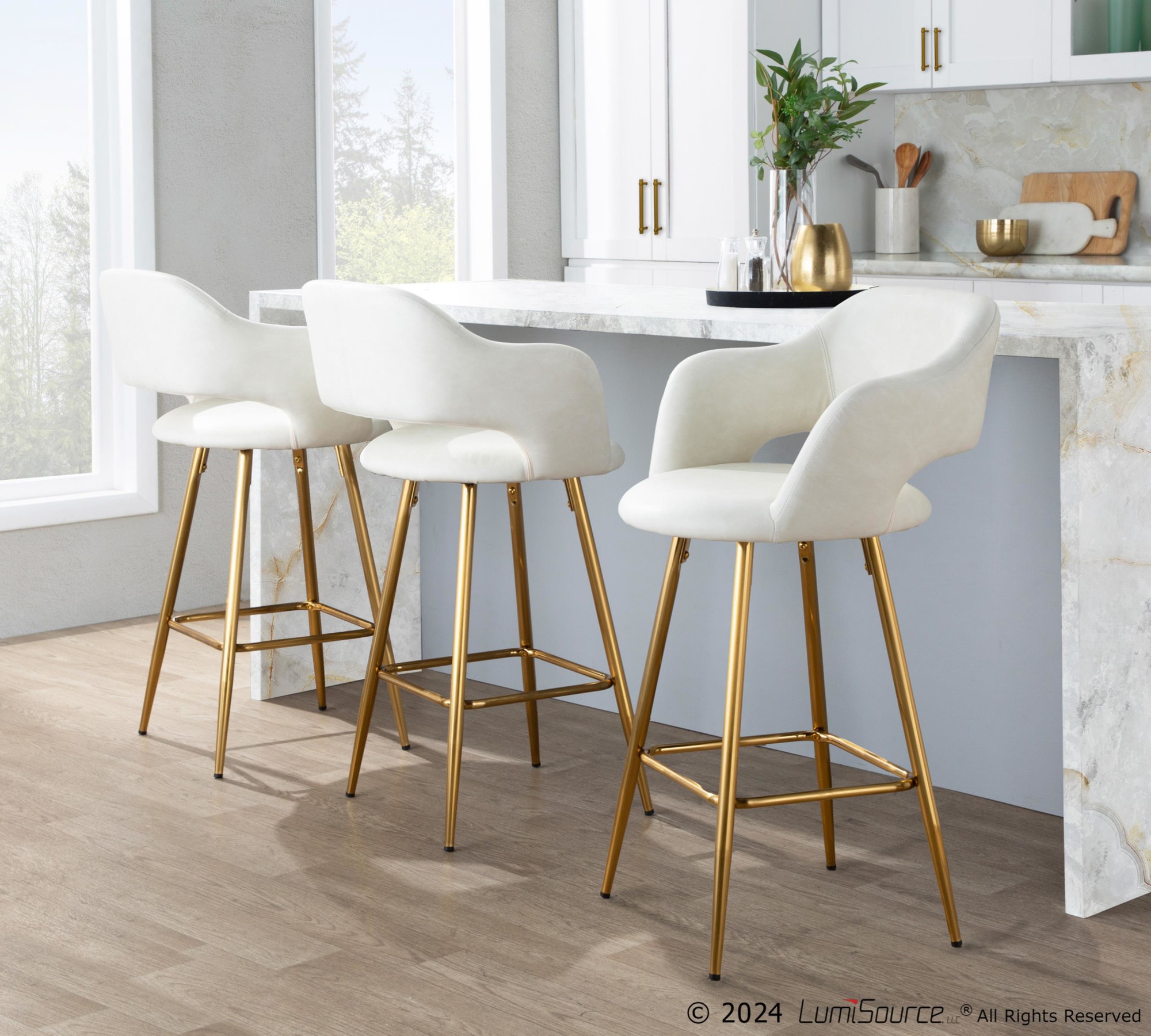 Margarite-26-Inch-Contemporary-Gold-and-Cream-Counter-Stools-Set-of-2