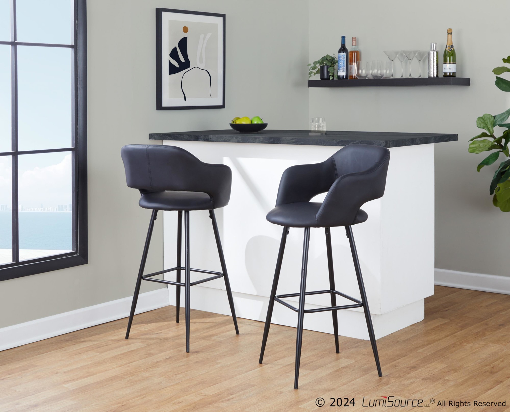Margarite-30-Black-Contemporary-Faux-Leather-Barstools-Set-of-2