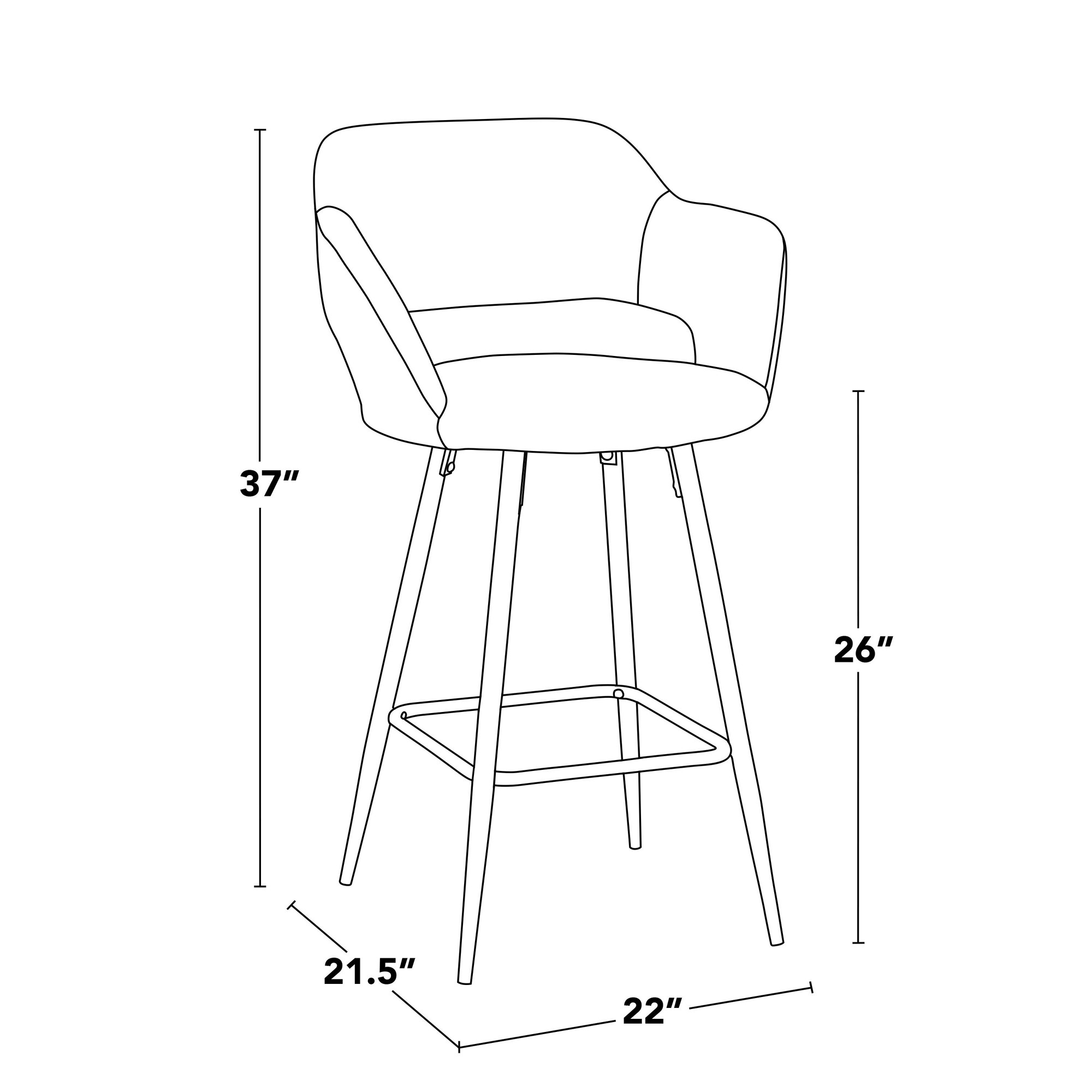 Margarite-Black-Metal-Brown-Faux-Leather-Contemporary-Counter-Stools-Set-of-2-9