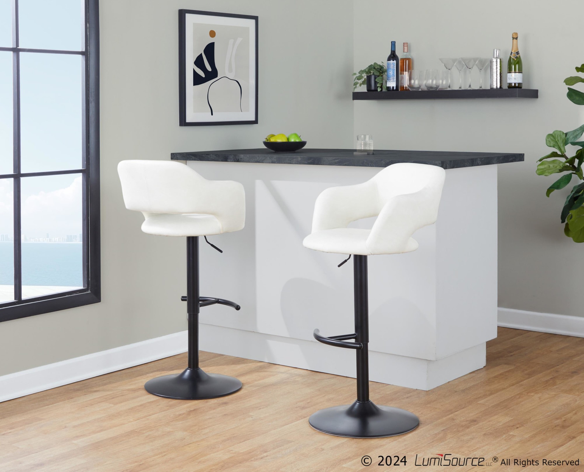 Margarite-Black-Metal-Cream-Faux-Leather-Contemporary-Barstools-Set-of-2-2