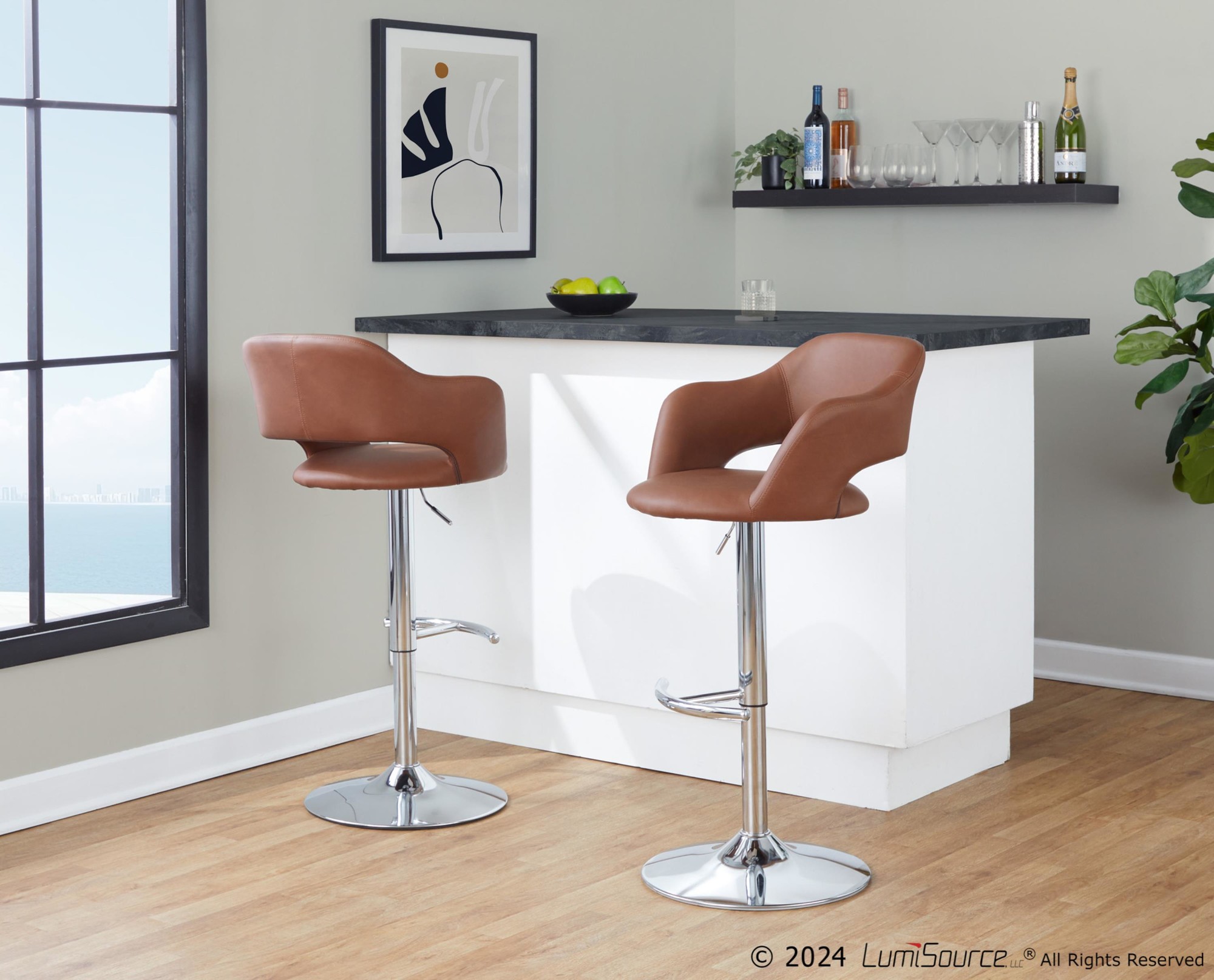 Margarite-Brown-Faux-Leather-Contemporary-Swivel-Barstools-Set-of-2-2