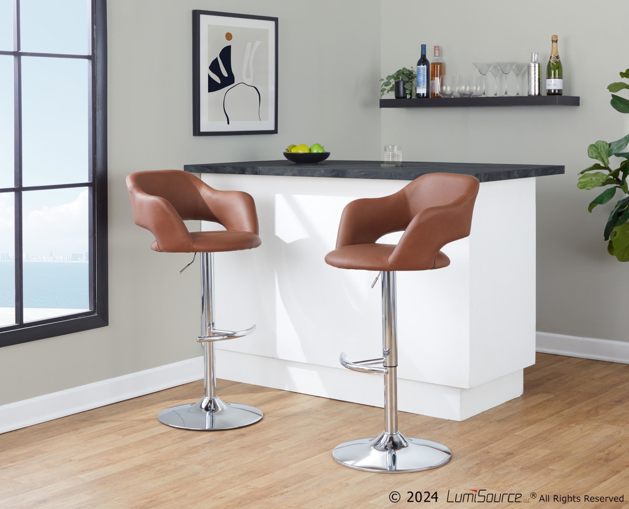 Margarite-Brown-Faux-Leather-Contemporary-Swivel-Barstools-Set-of-2-3