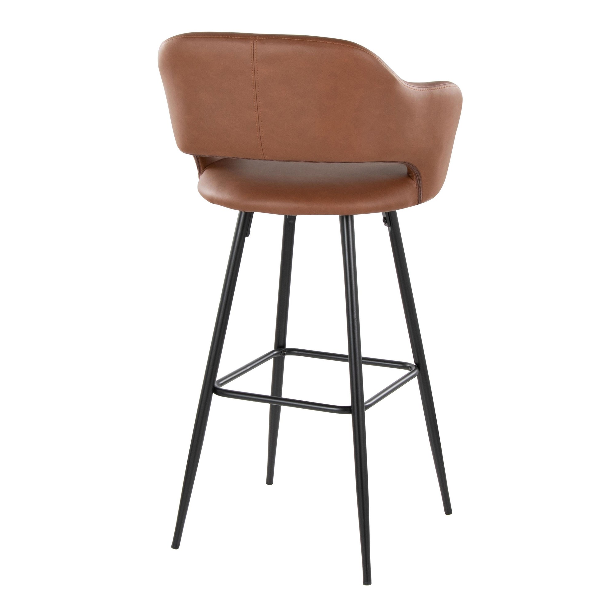 Margarite-Contemporary-Brown-Faux-Leather-Barstools-Black-Metal-Set-of-2-5