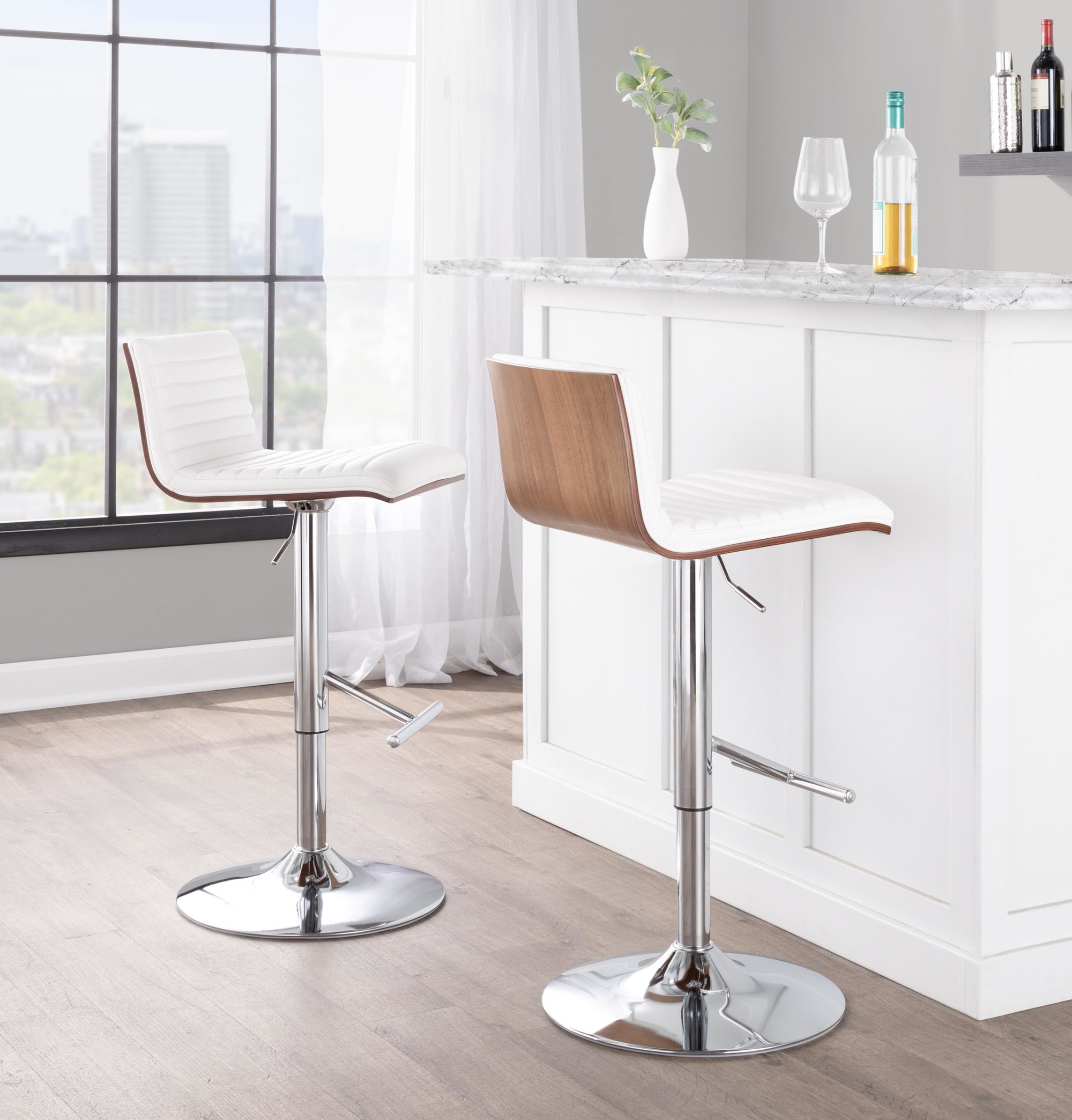 Mason-Chrome-Walnut-White-Contemporary-Swivel-Barstools-Set-of-2