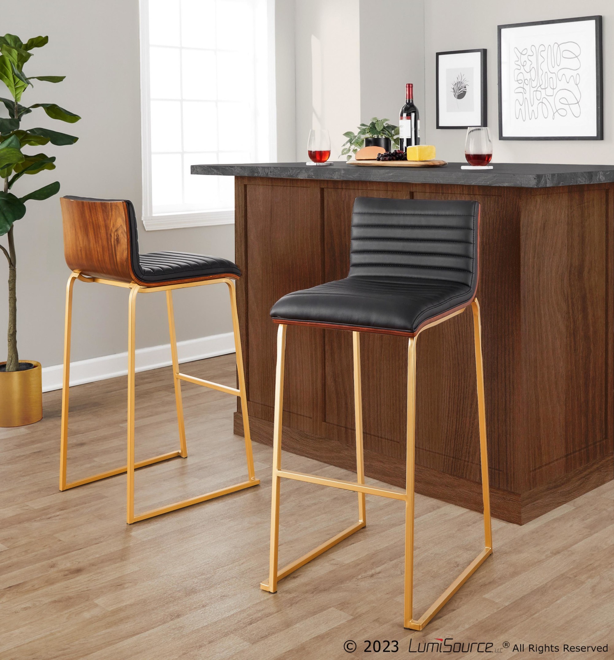 Mason-Mara-30-GoldWalnut-Contemporary-Barstool-Black-Faux-Leather-Set-of-2