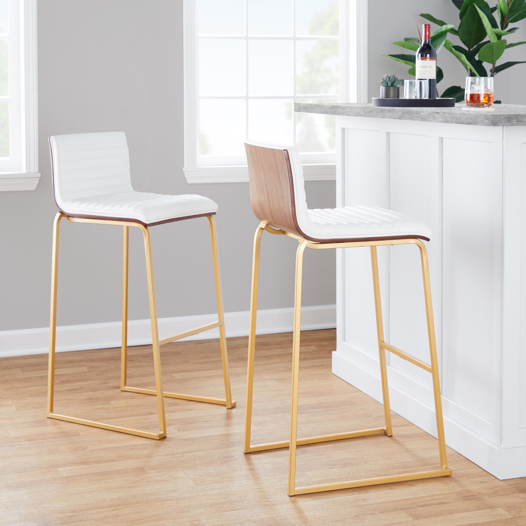 Mason-Mara-Gold-and-White-30-Inch-Contemporary-Barstools-Set-of-2