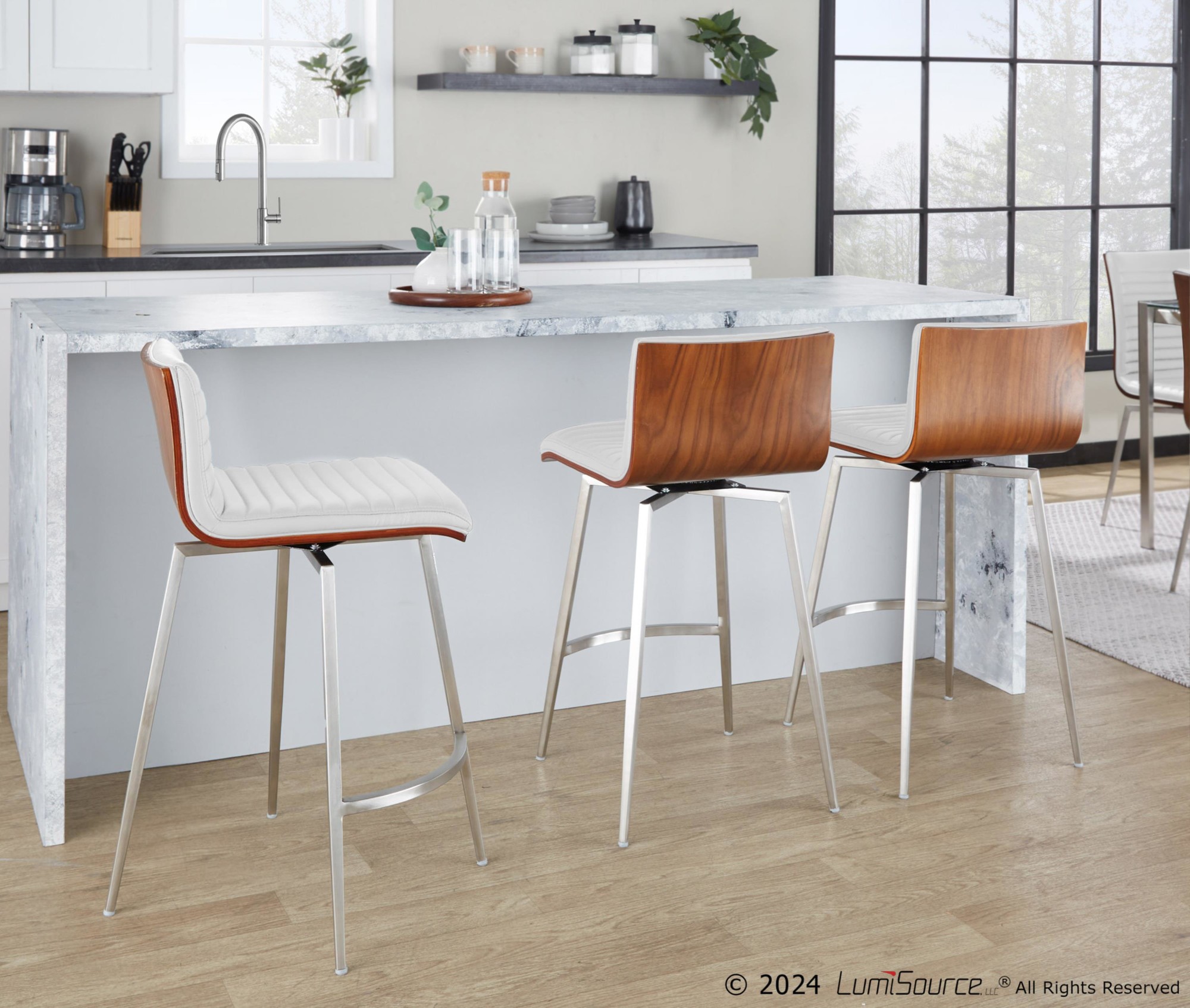 Mason-Walnut-Swivel-Contemporary-Counter-Stool-White-Faux-Leather-Set-of-2-2