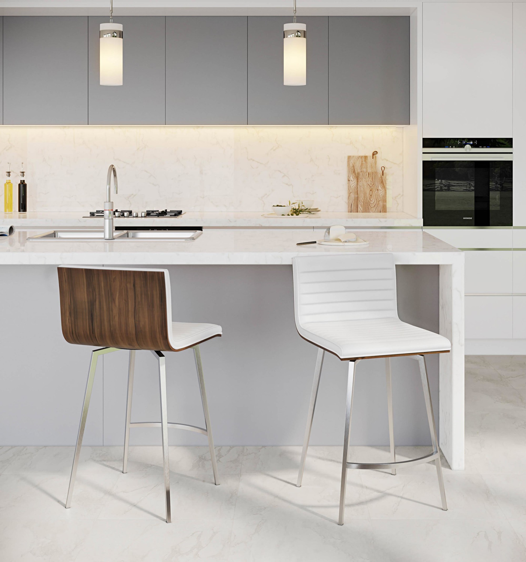 Mason-Walnut-Swivel-Contemporary-Counter-Stool-White-Faux-Leather-Set-of-2