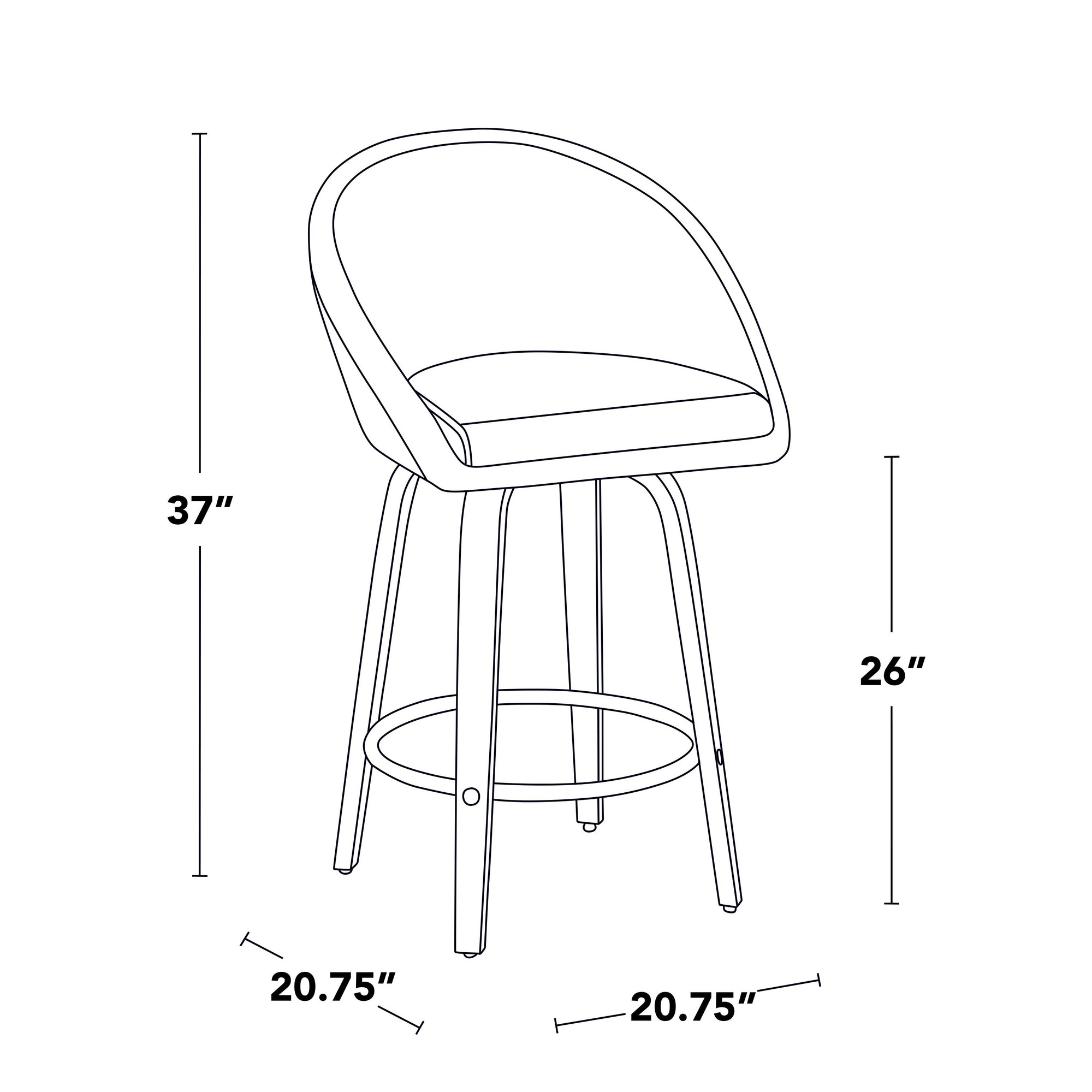 Matisse-26-Inch-Contemporary-White-Wood-Cream-Fabric-Stools-Set-of-2-8