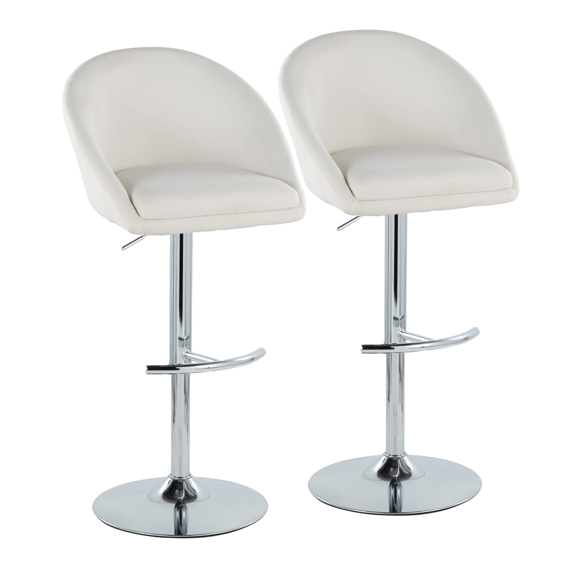 Matisse-Chrome-Cream-Highback-Contemporary-Adjustable-Barstool-Set-of-2-2