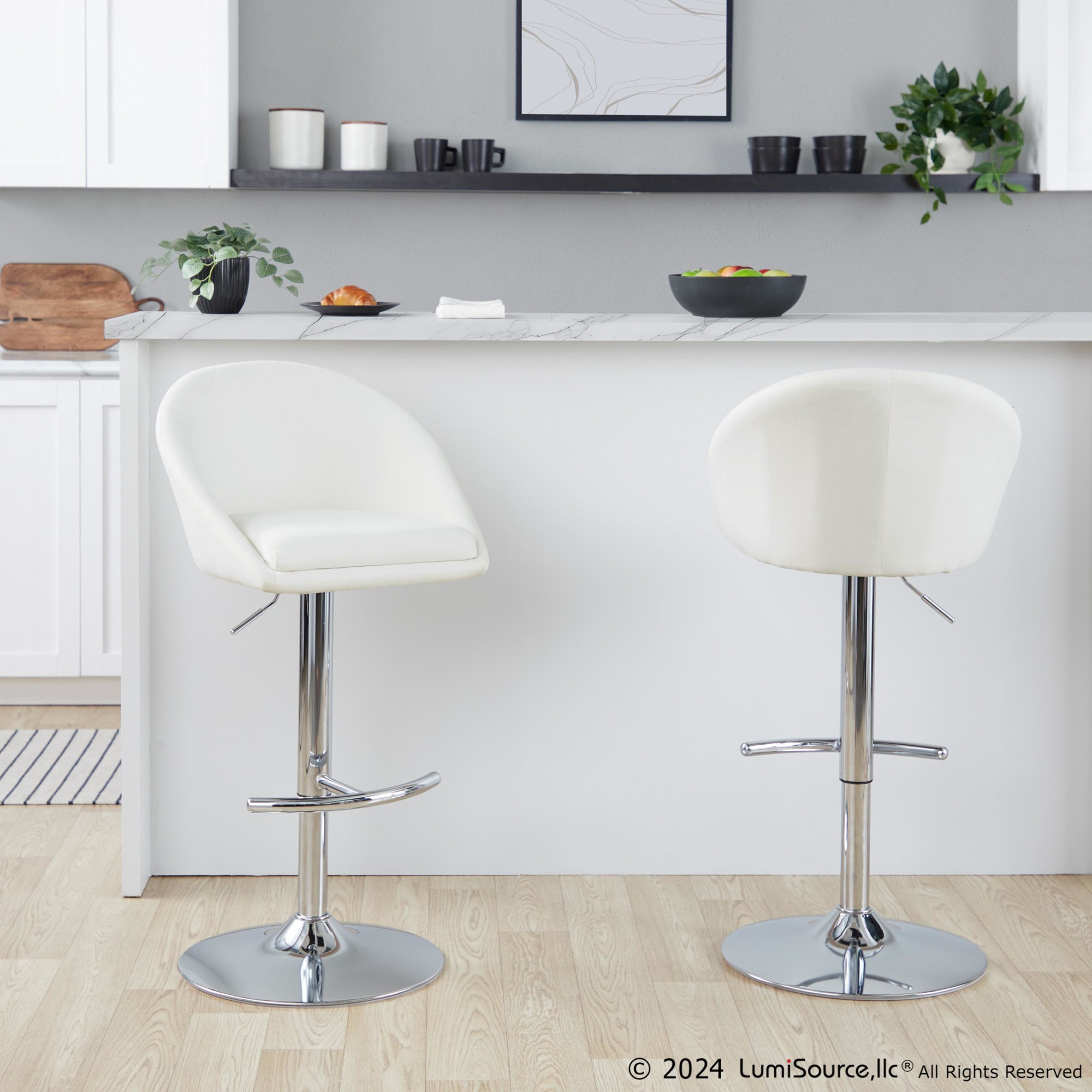 Matisse-Chrome-Cream-Highback-Contemporary-Adjustable-Barstool-Set-of-2