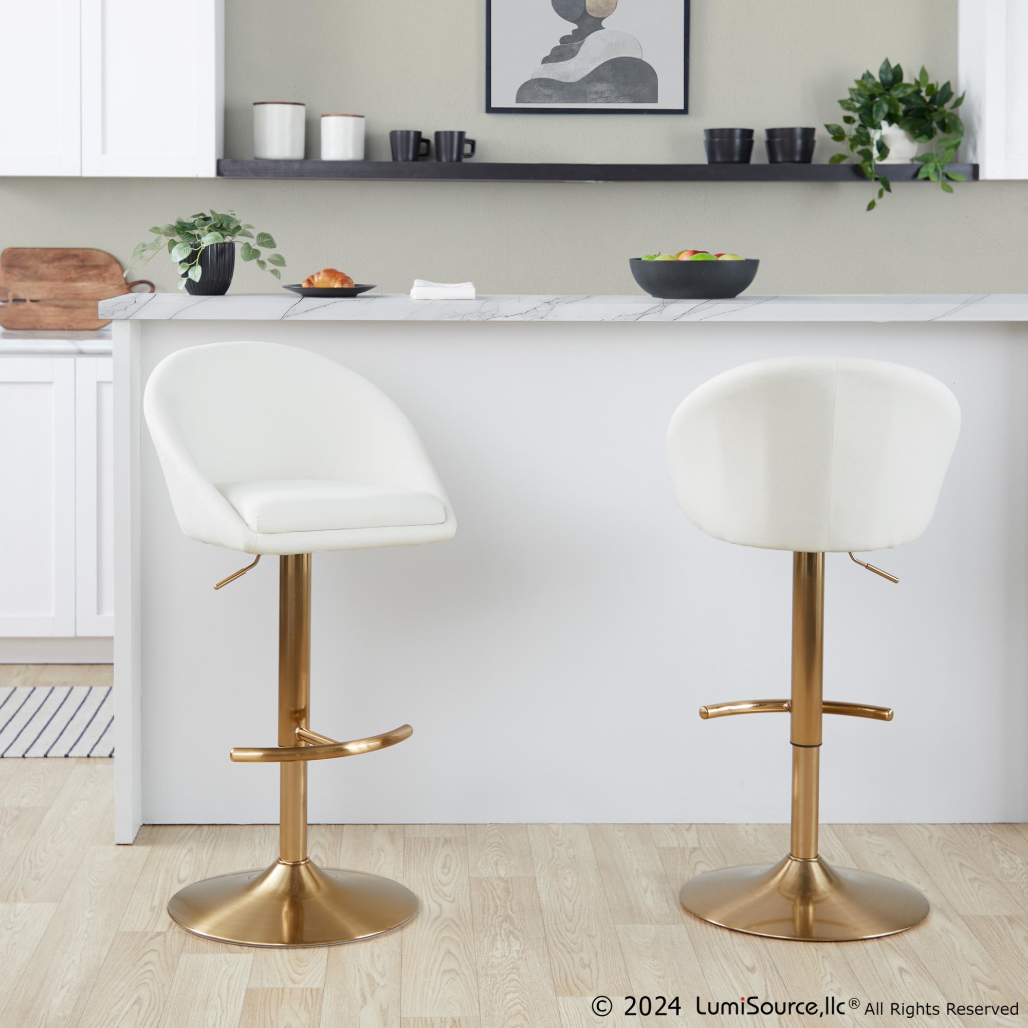 Matisse-Gold-and-Cream-Highback-Contemporary-Adjustable-Barstools-Set-of-2
