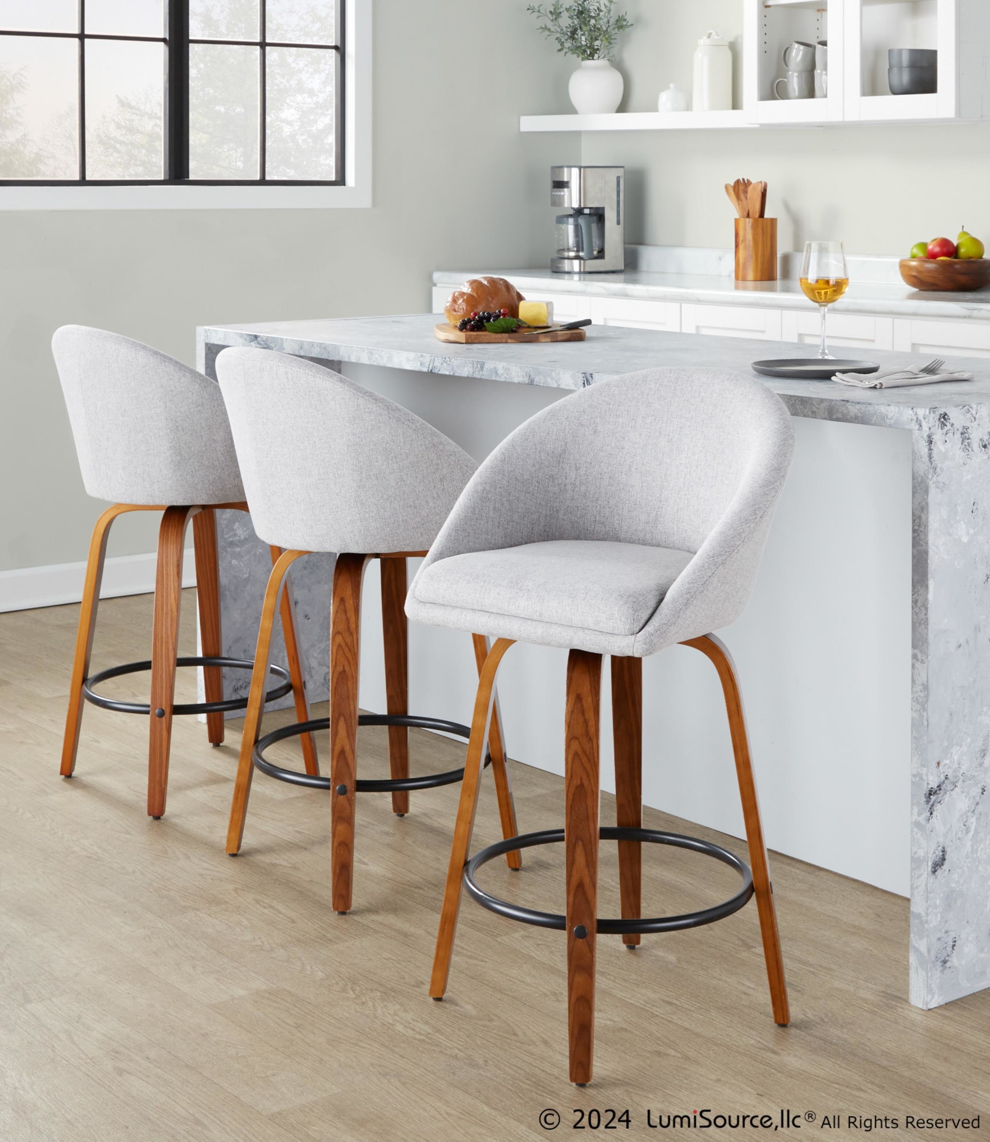 Matisse-Grey-Fabric-Walnut-Contemporary-26-Inch-Swivel-Stools-Set-of-2-1