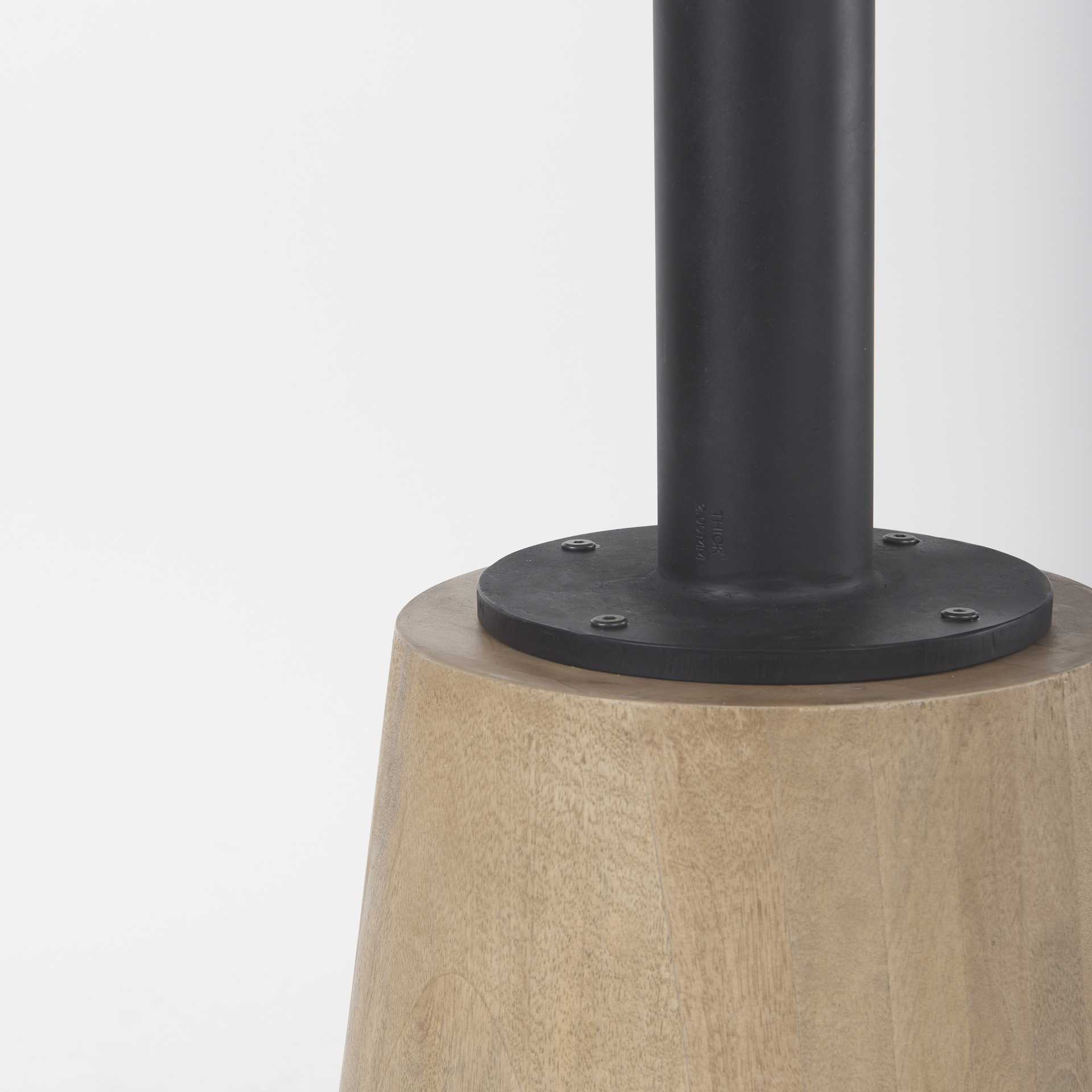 Maxwell-32-Round-White-Marble-Tabletop-w-Blonde-Wood-Black-Metal-Accent-Pedestal-Bistro-Table-6